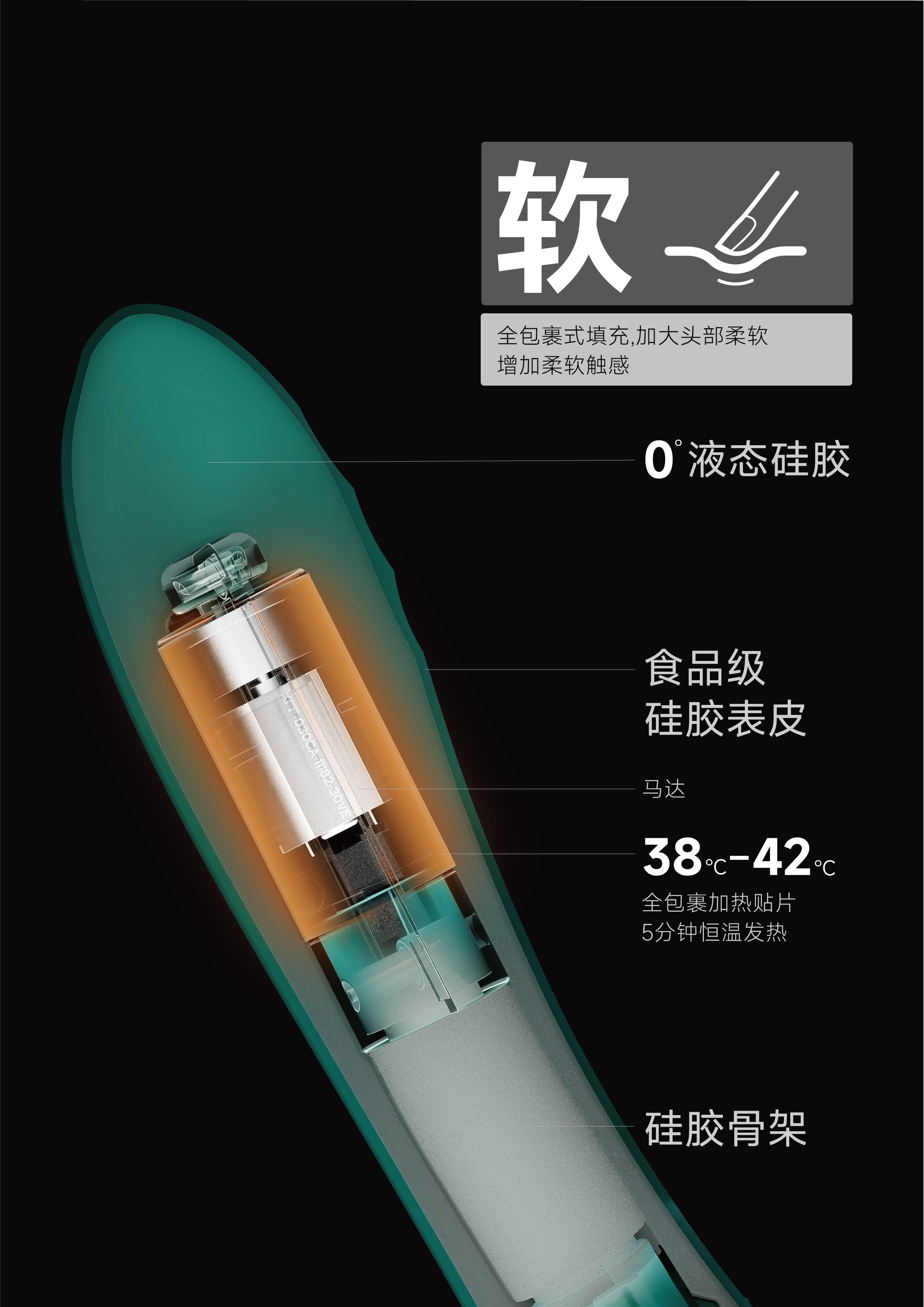 Sex toy，Green，Egypt series，Massage stick，vibrating spear，Fun toys，