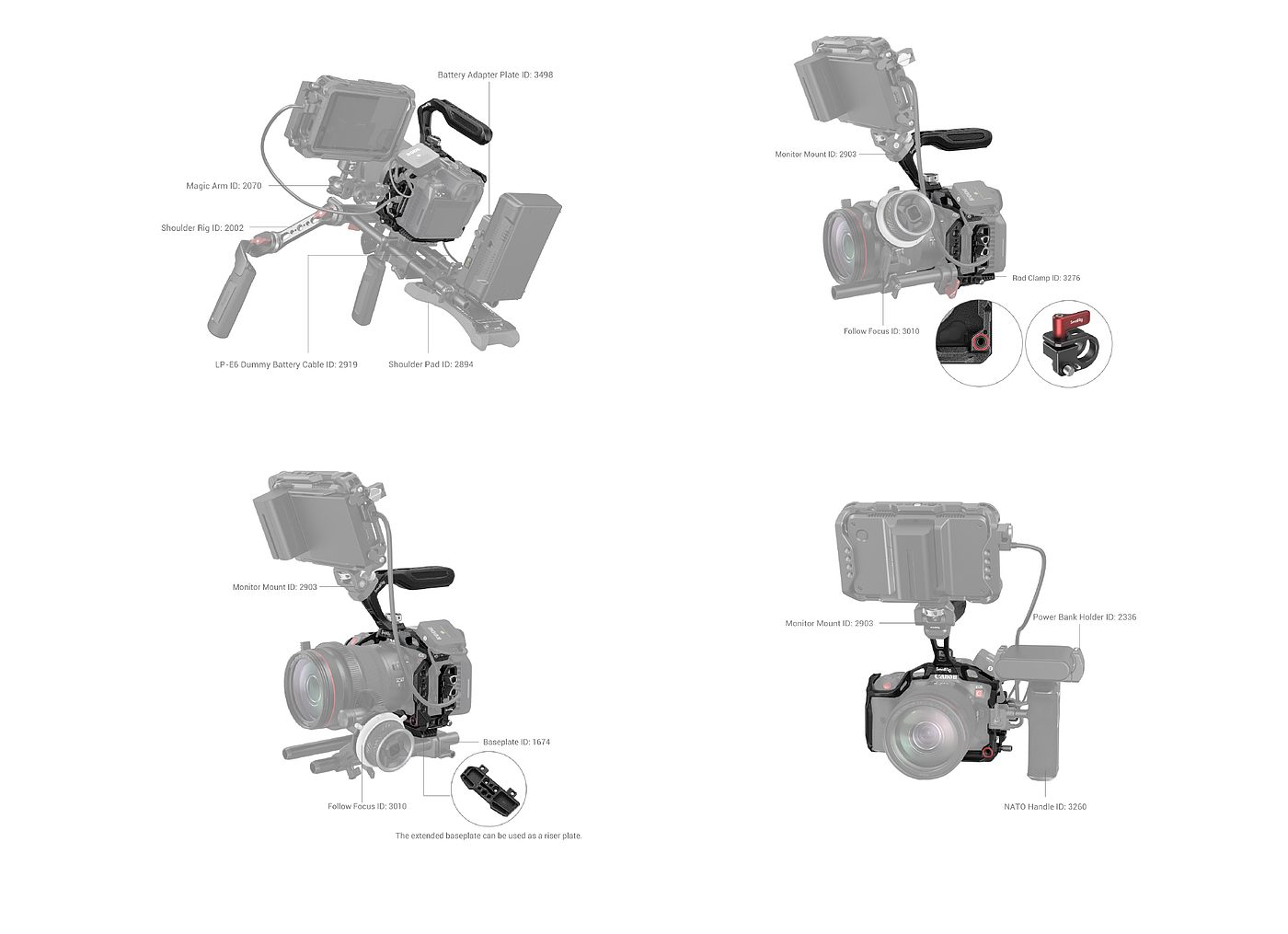 相机兔笼，佳能Canon，单反相机，Black Mamba，黑曼巴，smallrig，Canon E0S R5C/R6，