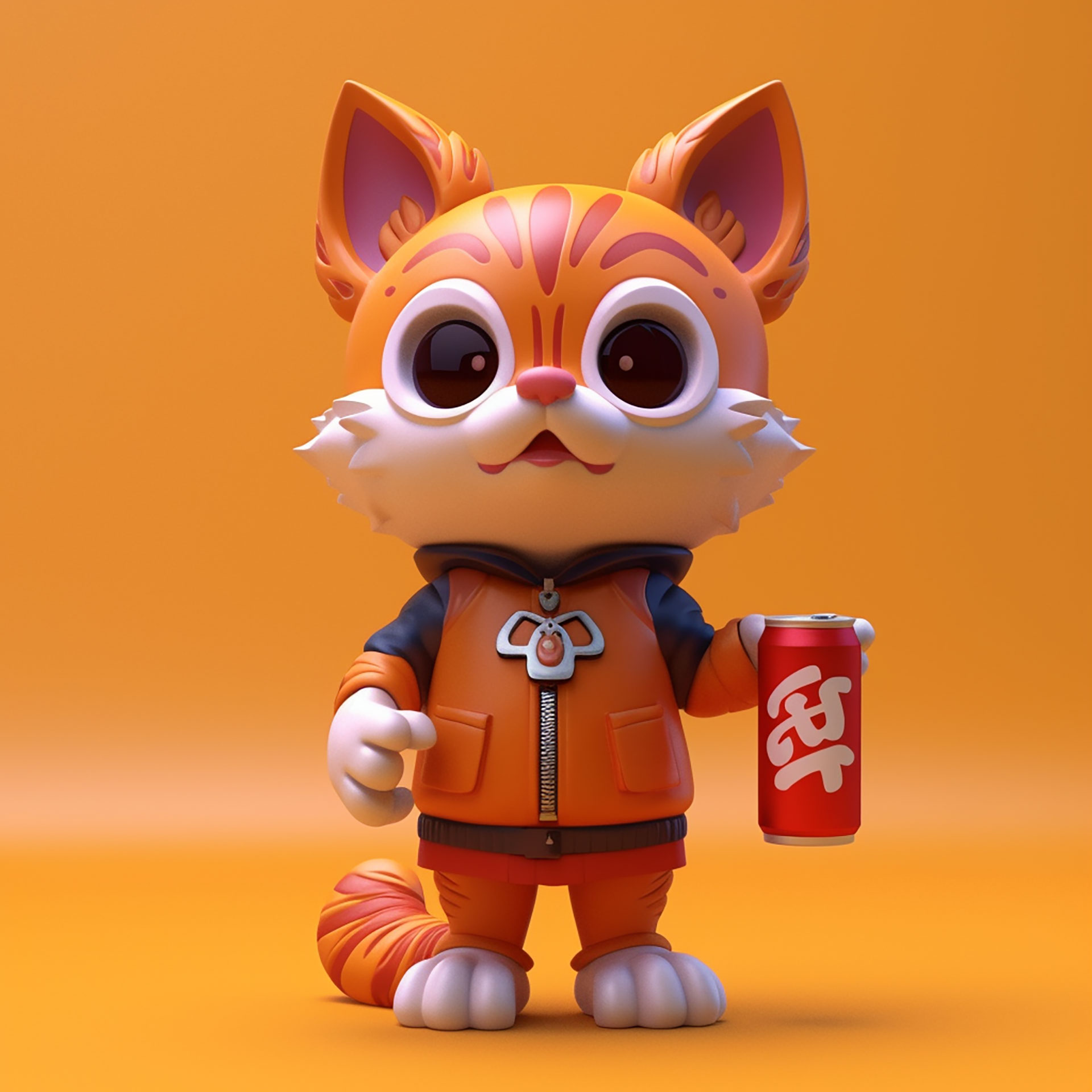 cartoon mascot ip image character animal design，