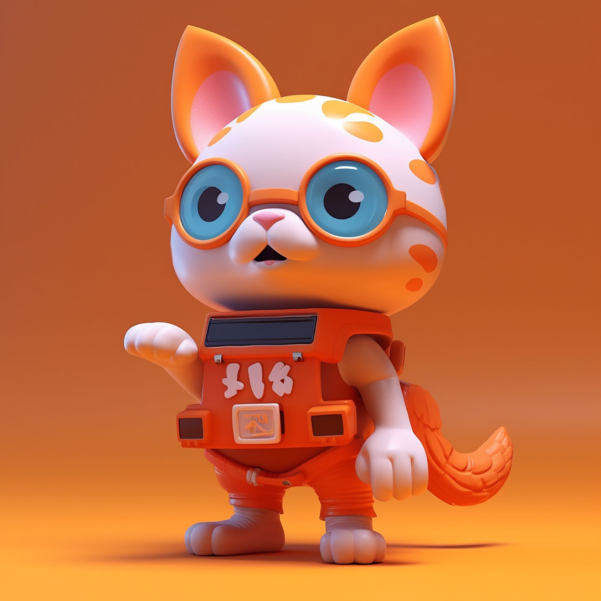 cartoon mascot ip image character animal design，