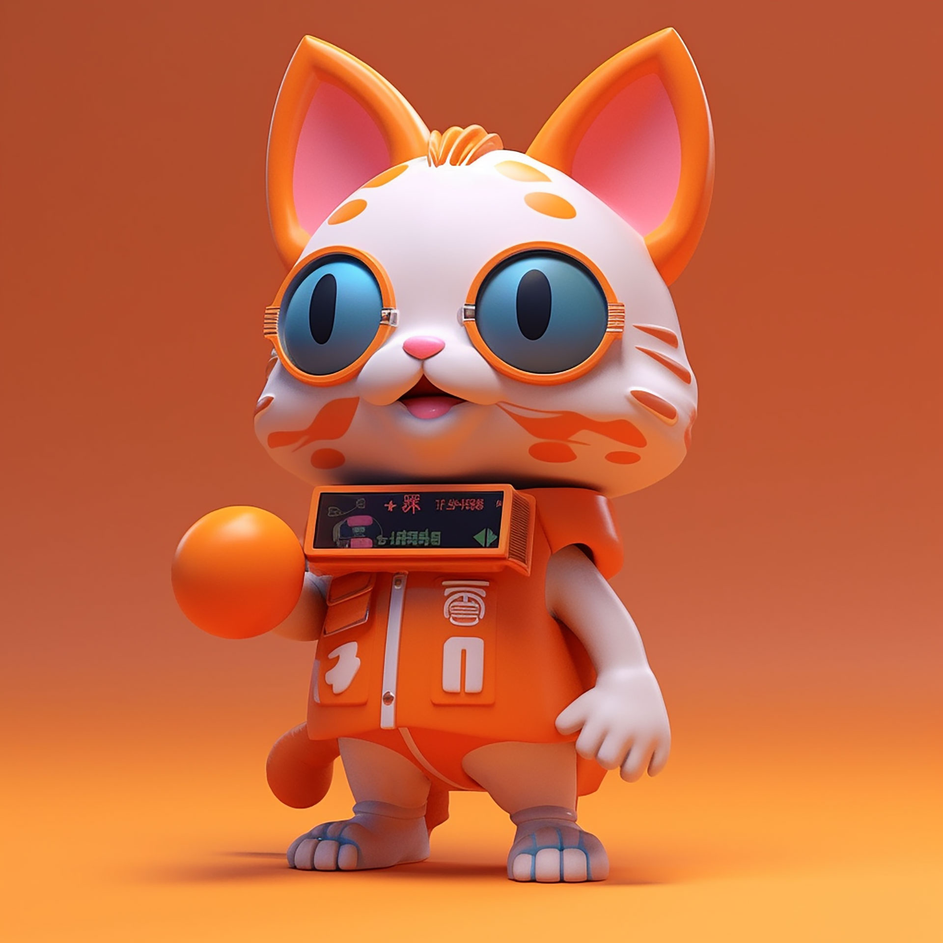 cartoon mascot ip image character animal design，