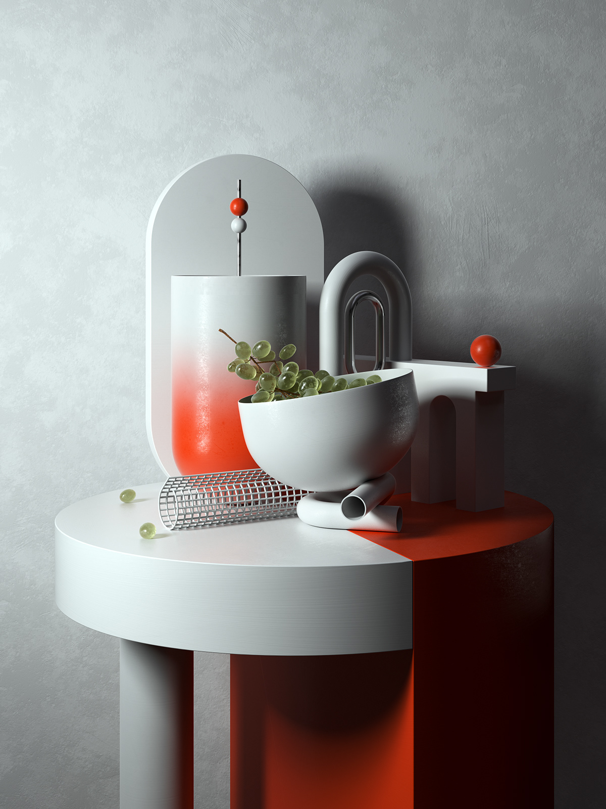 Render，c4d，classical，Gonzalo Miranda，Modern life，