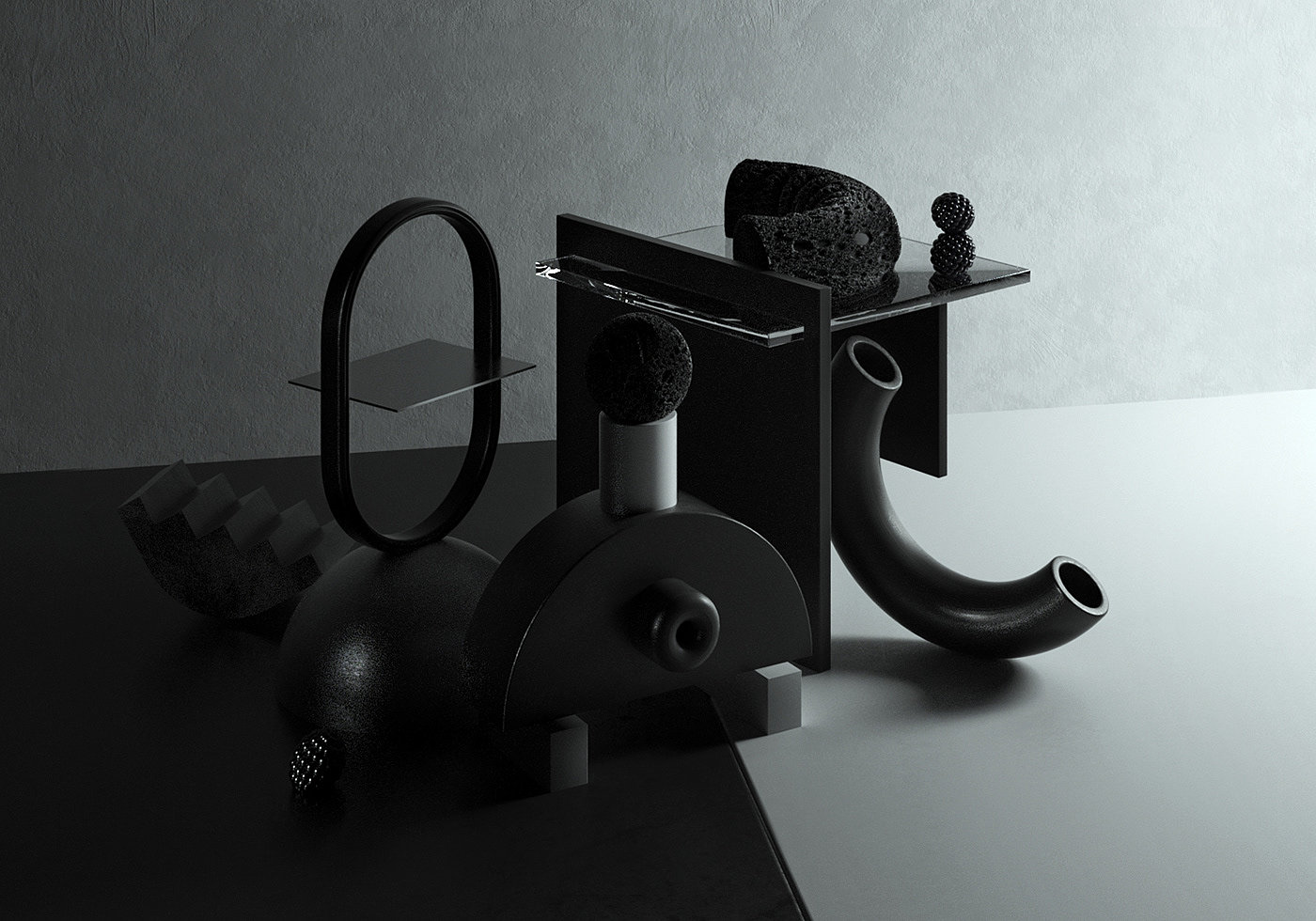 Render，c4d，classical，Gonzalo Miranda，Modern life，