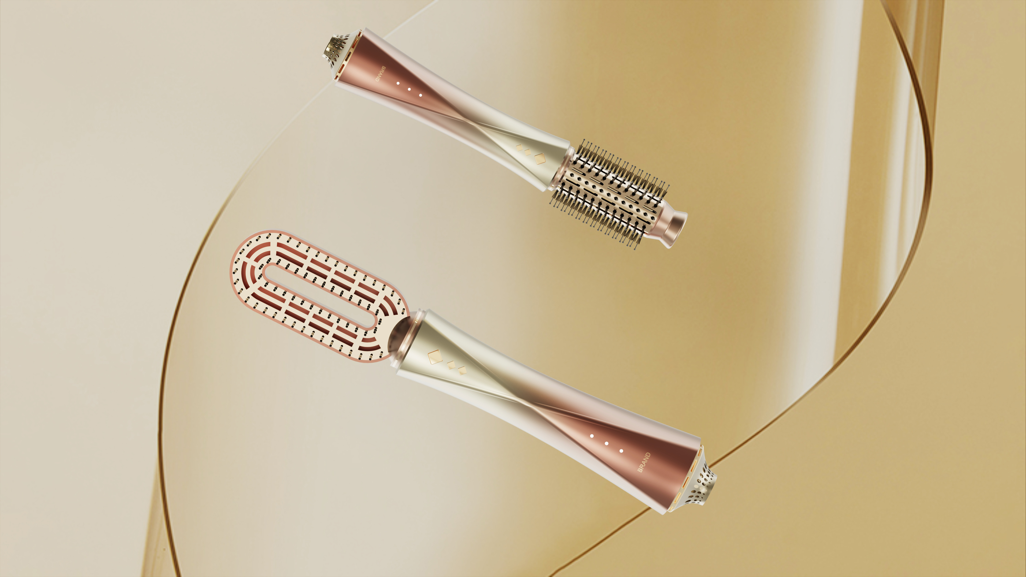 Straight hair comb，Blowing Comb，Hairdressing，Gehu，cosmetology，