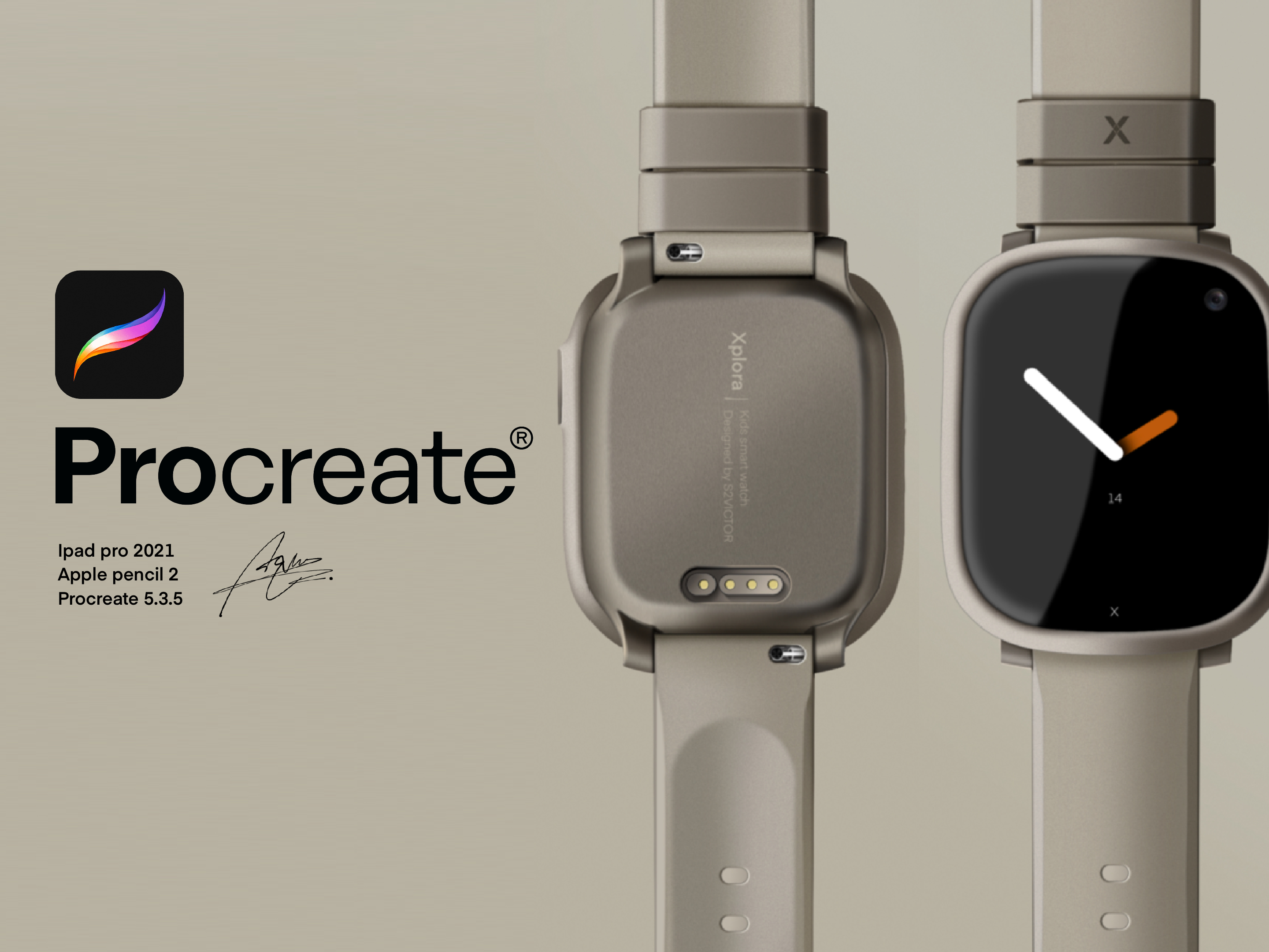 Procreate，industrial design，Ubee ，