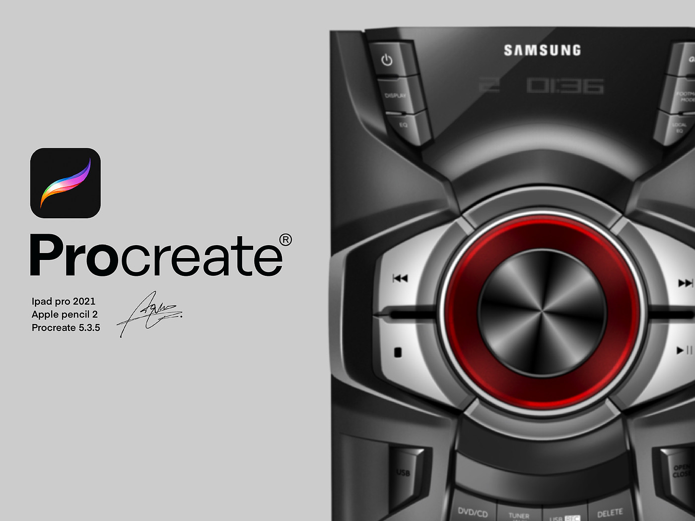 ipad，Procreate，industrial design，sound，skill，