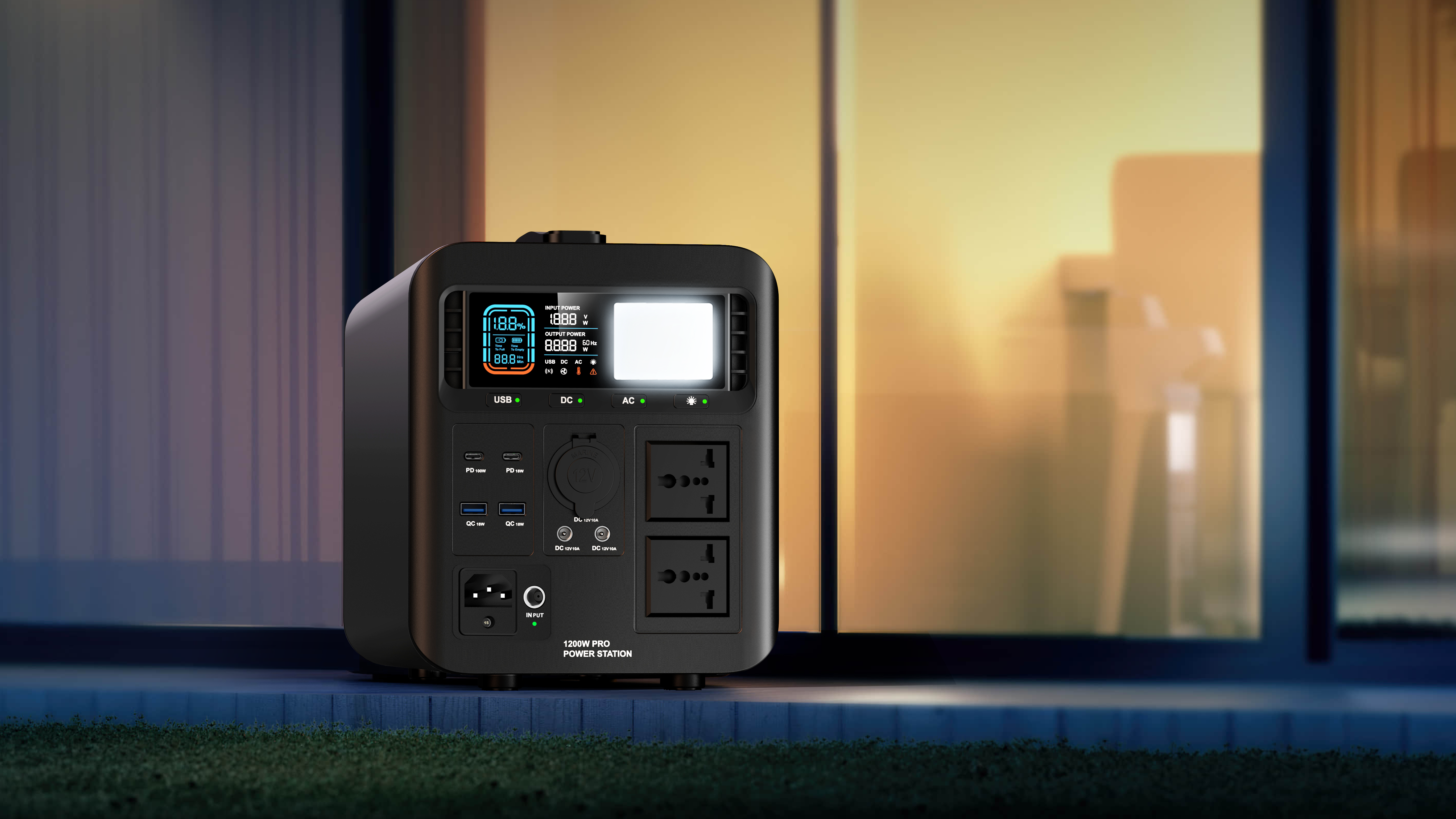 Energy storage power supply，single surface，Simplicity，Functional partition，