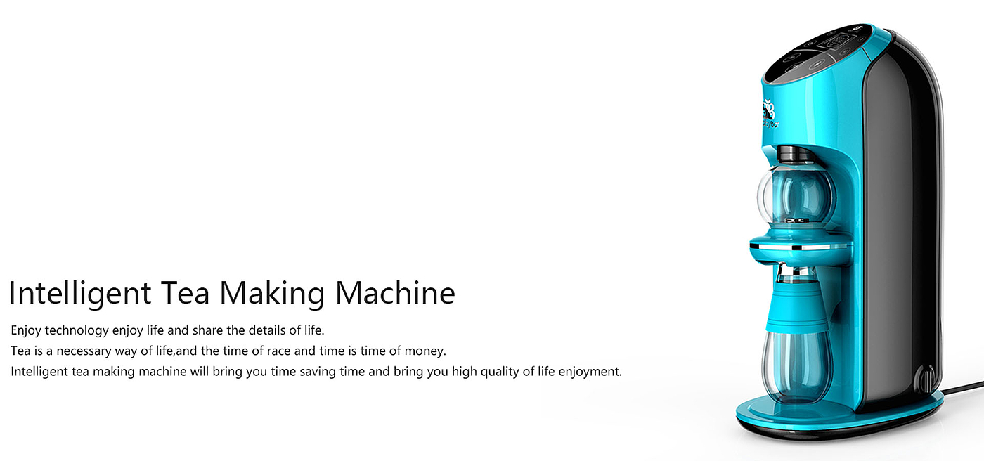 Design of intelligent tea making machine，Design of tea making machine，Intelligent Tea Set Design，product design，Appearance and structure design，