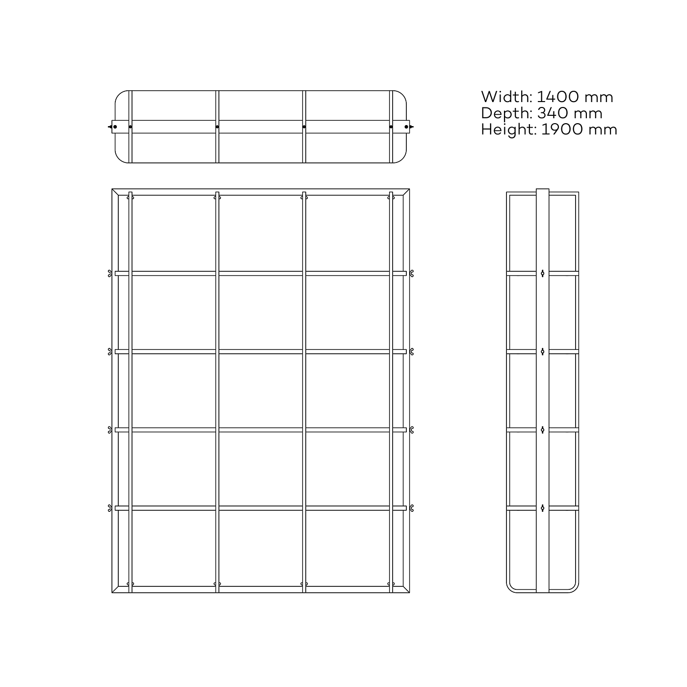 HIZA，furniture，Storage rack，goods shelves，