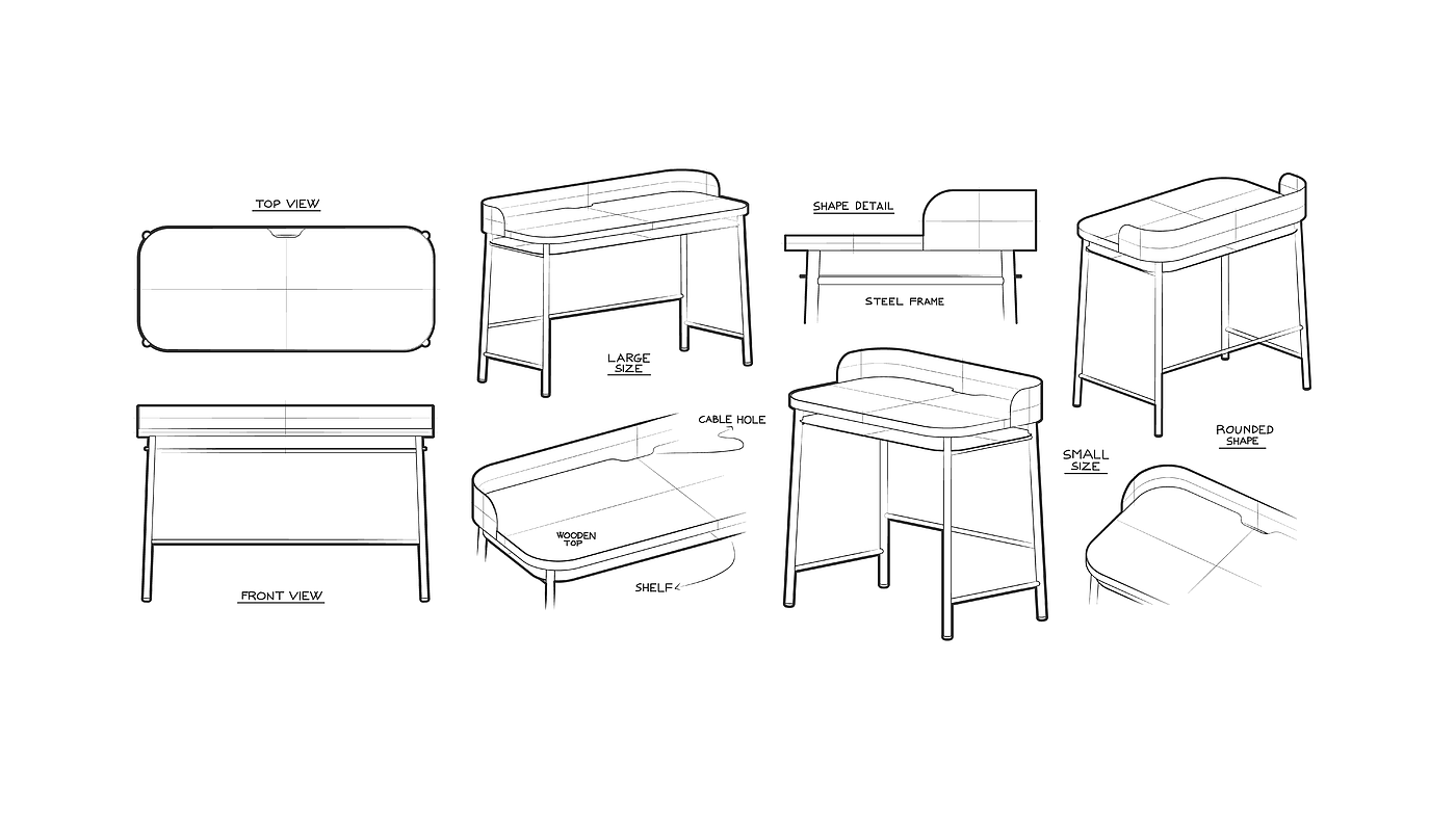 desk，diversification，personality，