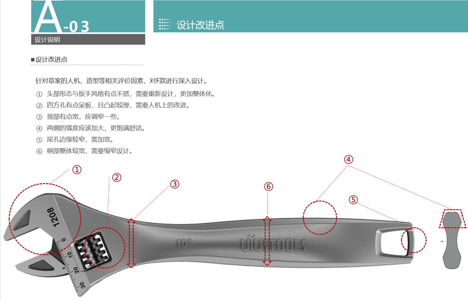 Adjustable wrench, hand tool design, tool design，