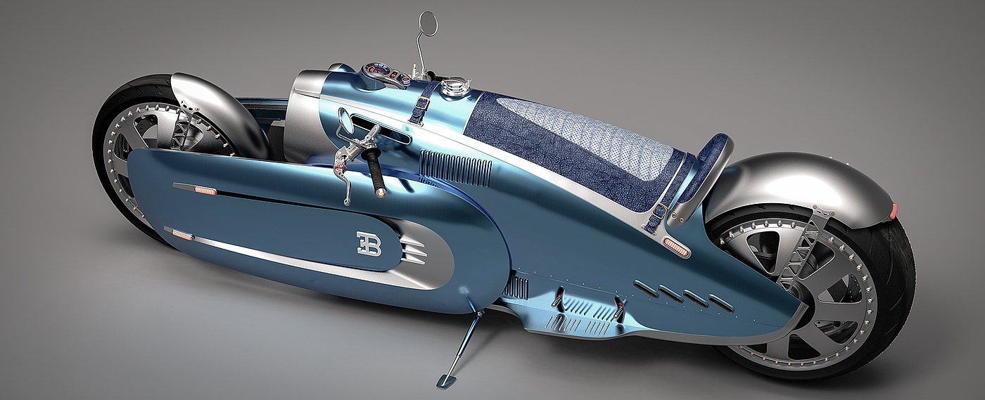bugatti，摩托车，自动化设计，蓝色，