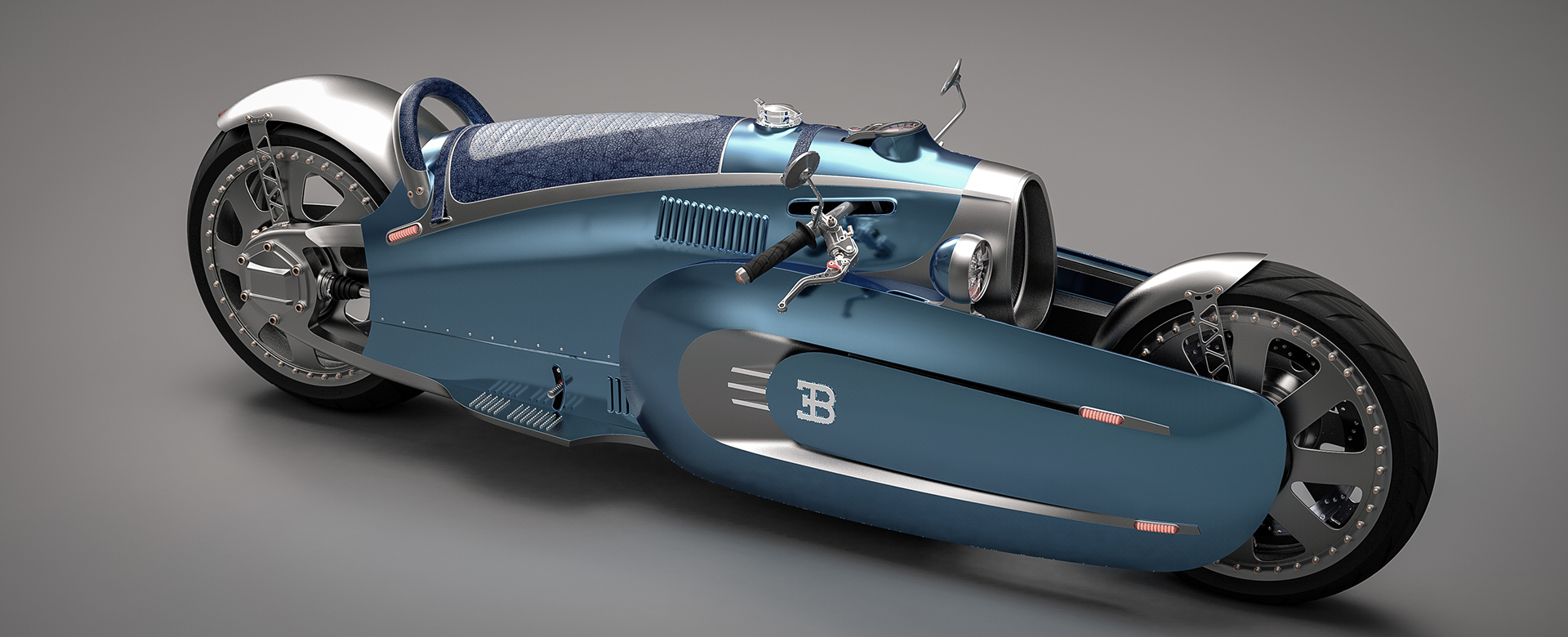 bugatti，motorcycle，Automatic design，blue，