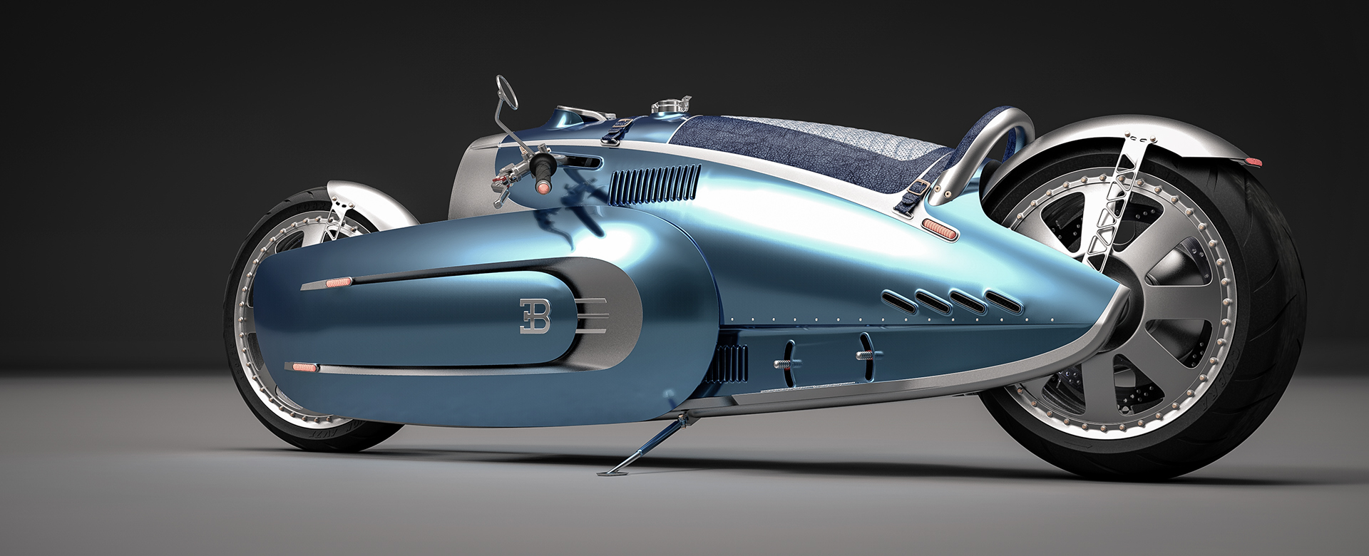 bugatti，motorcycle，Automatic design，blue，