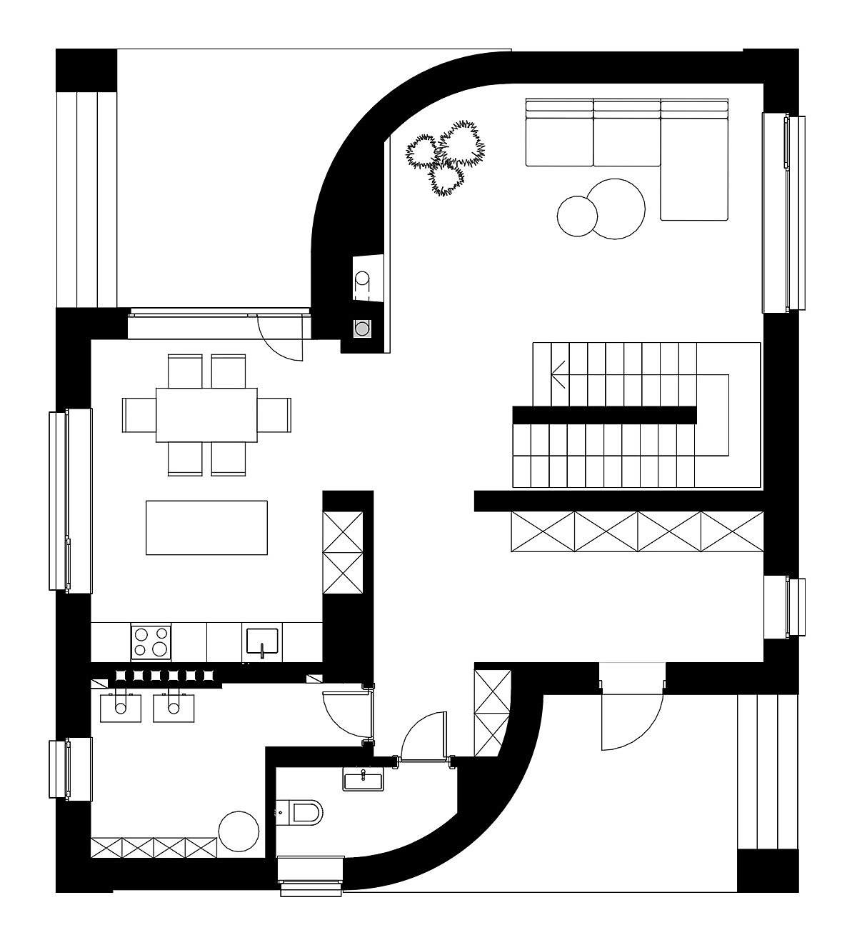 住宅，建筑，砖和砖，