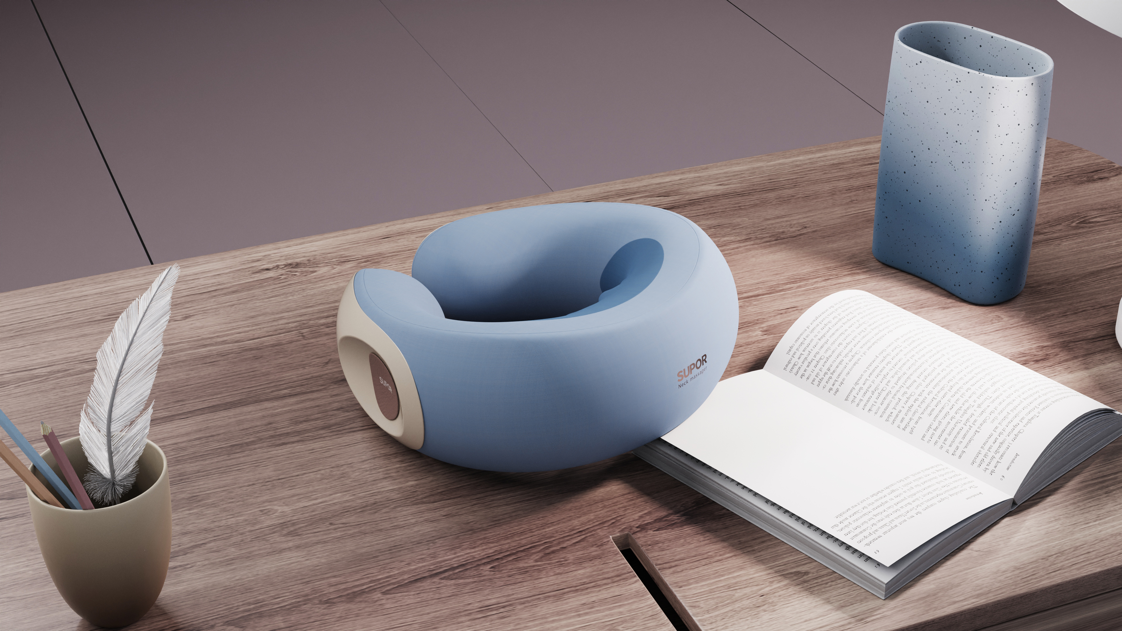 U-shaped pillow，Massage pillow，Neck massage，trapezius muscle massage，massage，