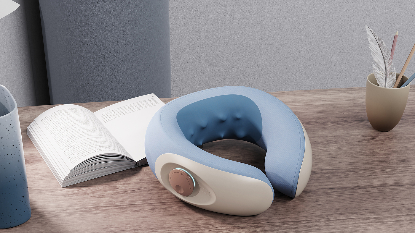 U-shaped pillow，Massage pillow，Neck massage，trapezius muscle massage，massage，