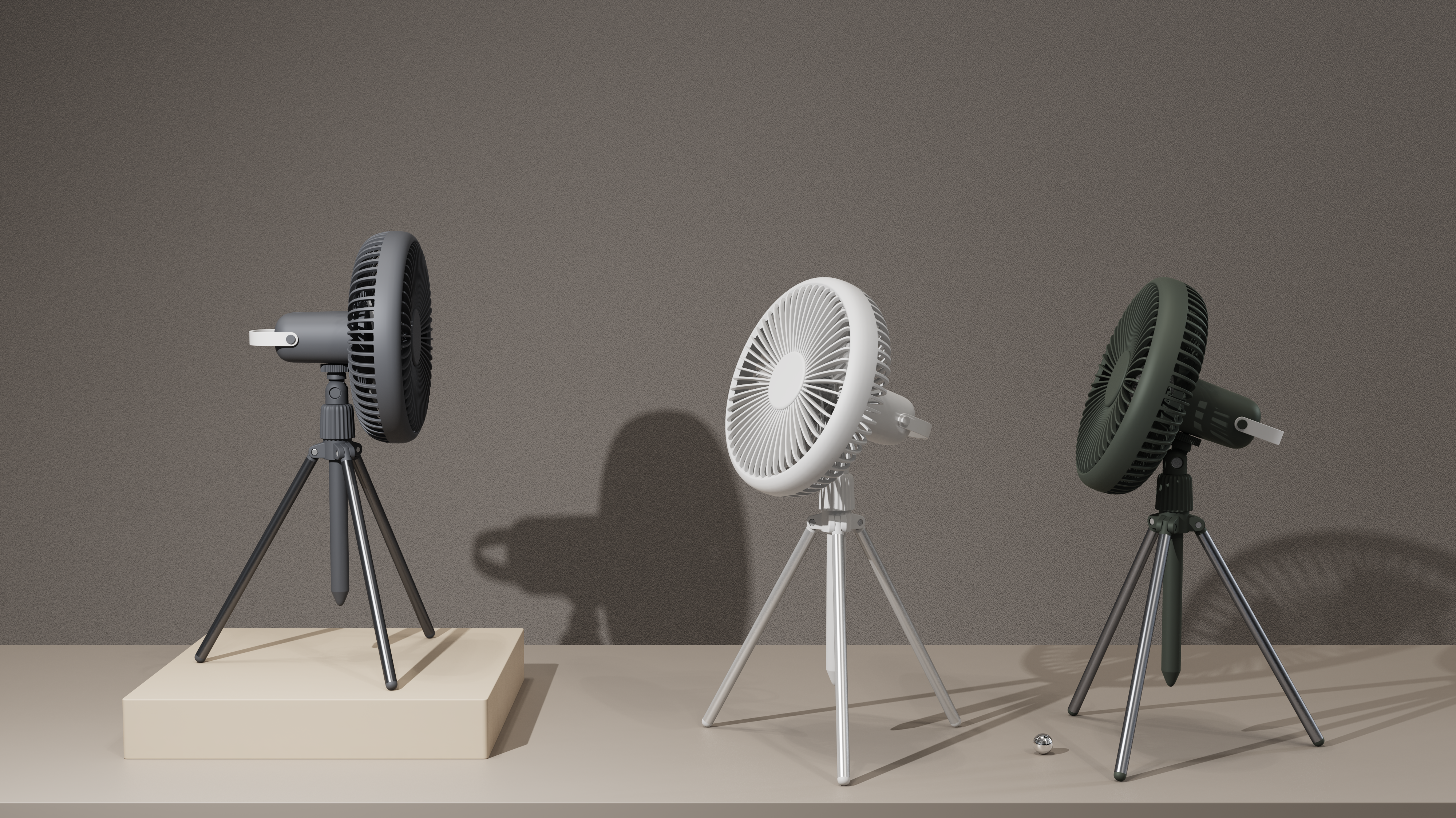 Desktop fan，Log wind，Slim Design ，multi-function，Night light function，Summer artifact，Tripod Fan，Camping Artifact，