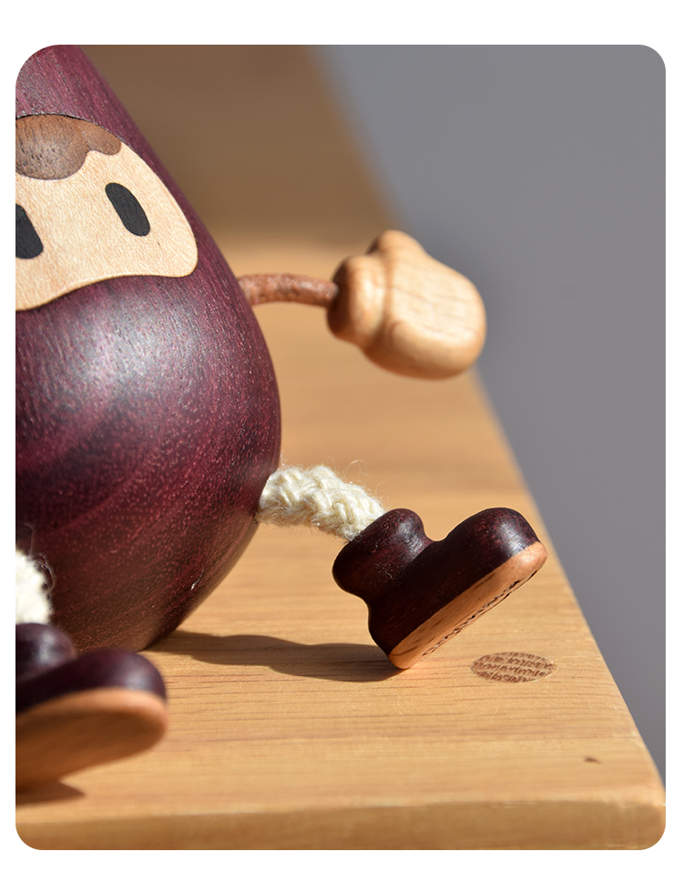 Original design，Solid Wood Crafts，cute bionic，Wooden Handicraft，Cute Eggplant，