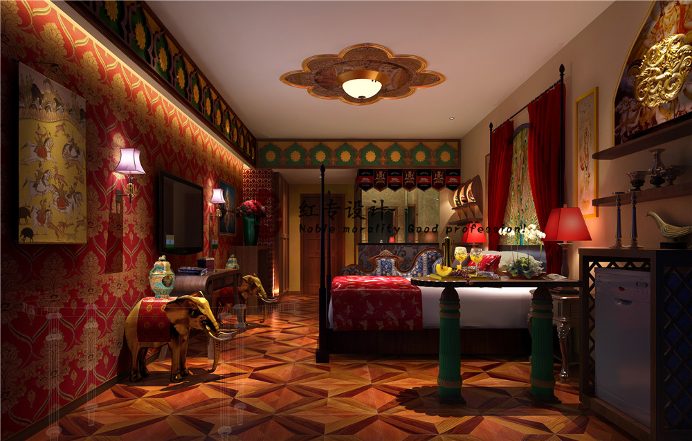 Theme hotel design，Hotel Design，Chengdu Hongzhuan，