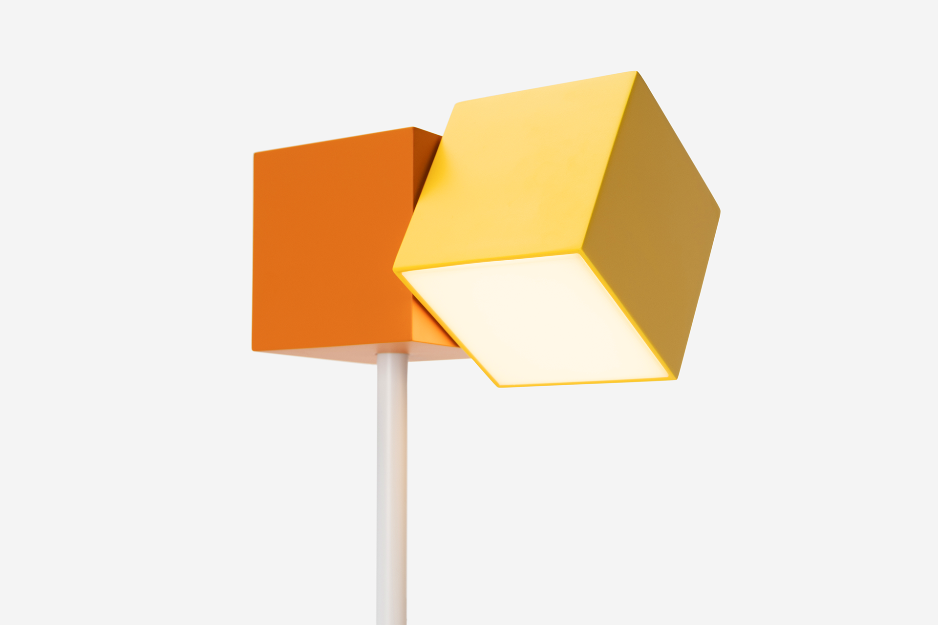 3D printing，lighting design ，orange，Desk lamp，