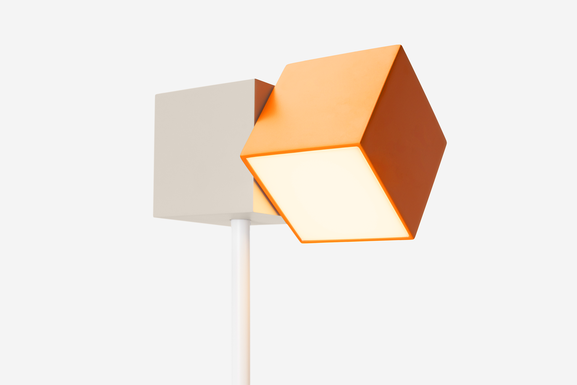 3D printing，lighting design ，orange，Desk lamp，