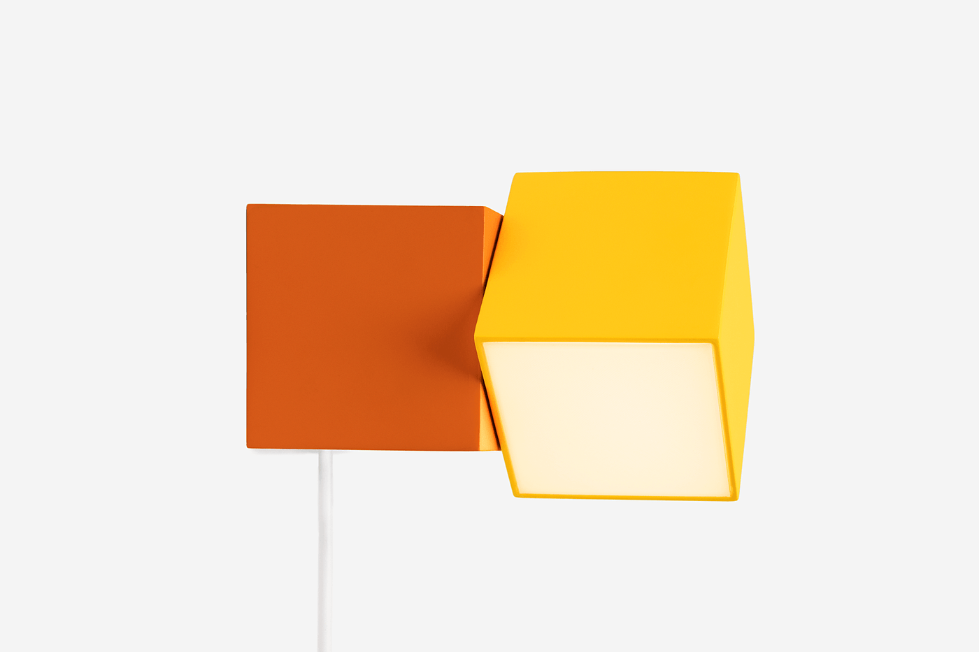3D printing，lighting design ，orange，Desk lamp，