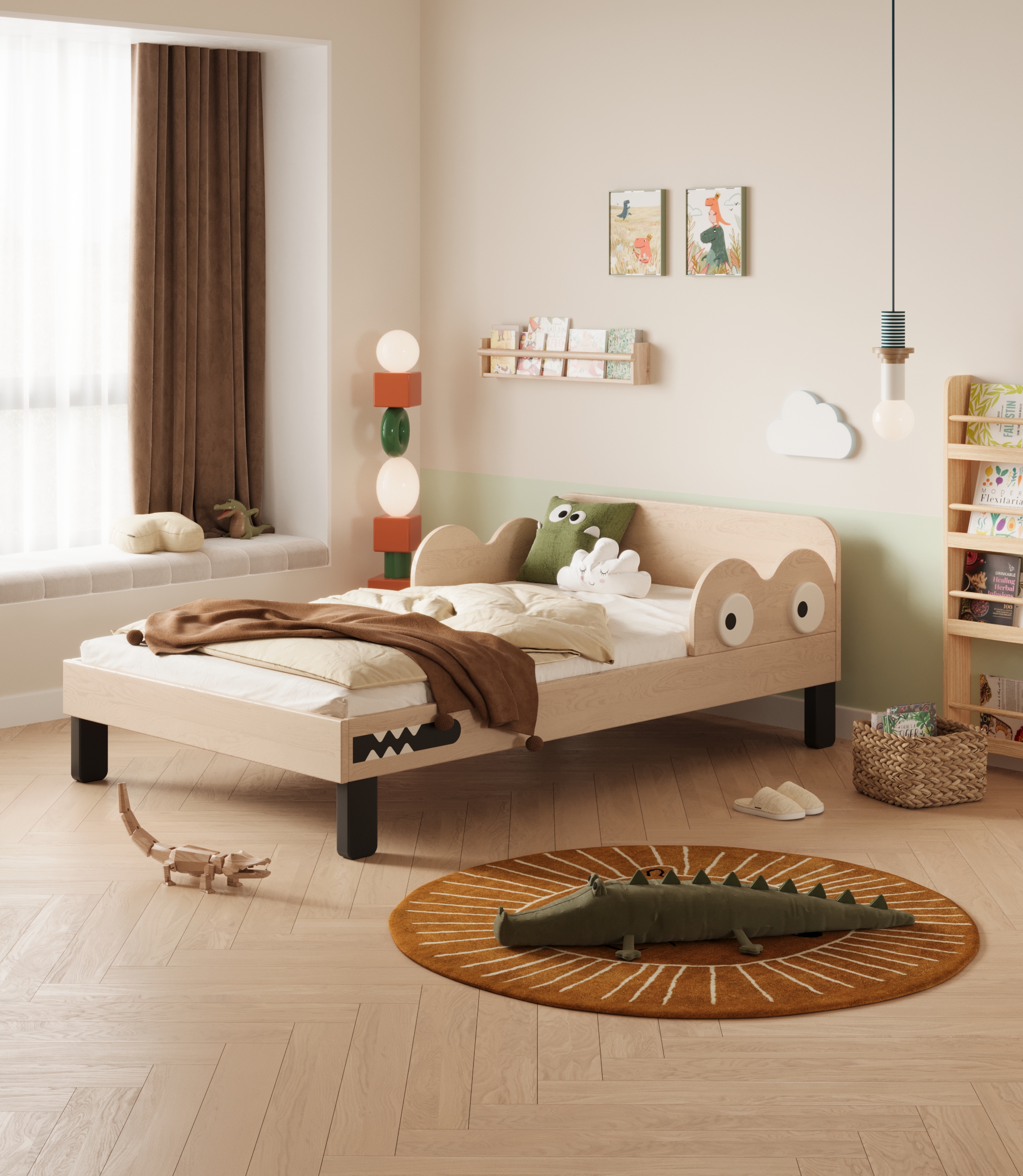 Children bed，Children's furniture，Creative furniture，furniture design ，Child mother and baby，