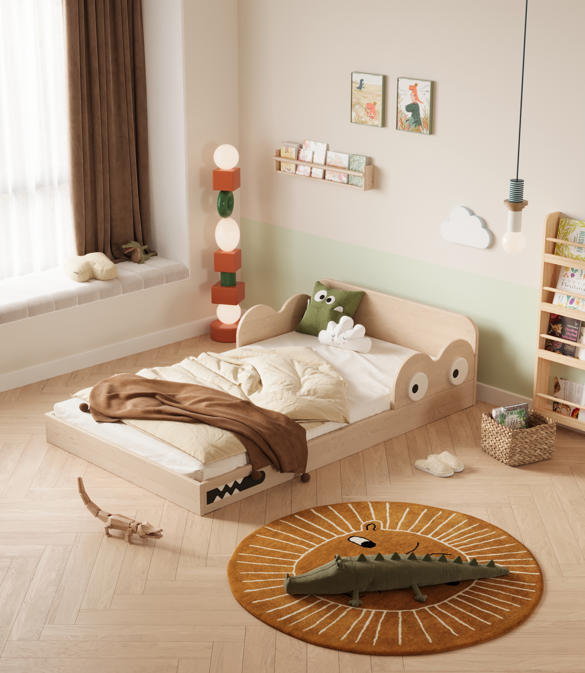 Children bed，Children's furniture，Creative furniture，furniture design ，Child mother and baby，