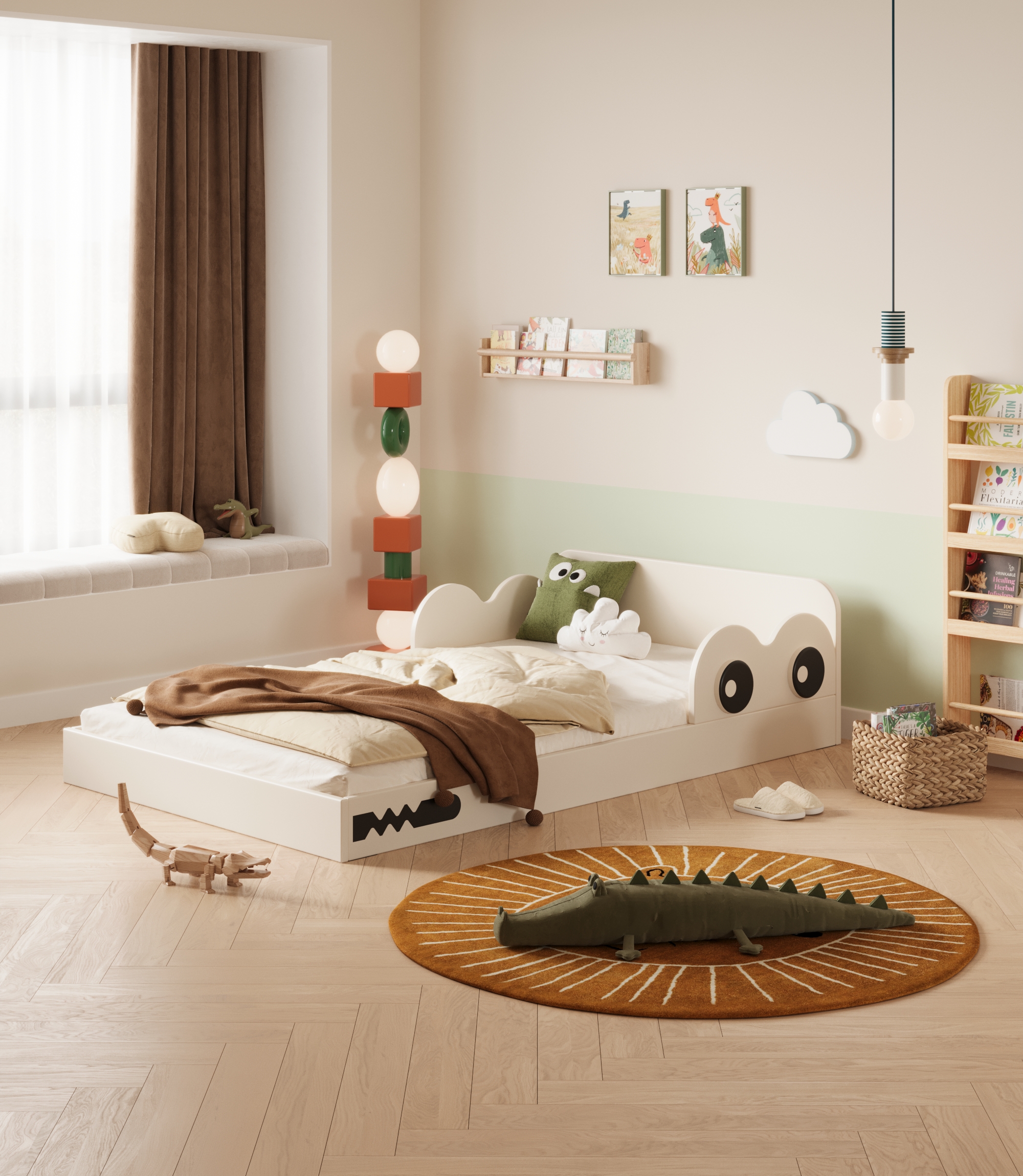 Children bed，Children's furniture，Creative furniture，furniture design ，Child mother and baby，