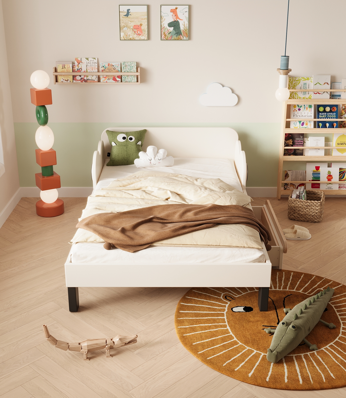 Children bed，Children's furniture，Creative furniture，furniture design ，Child mother and baby，