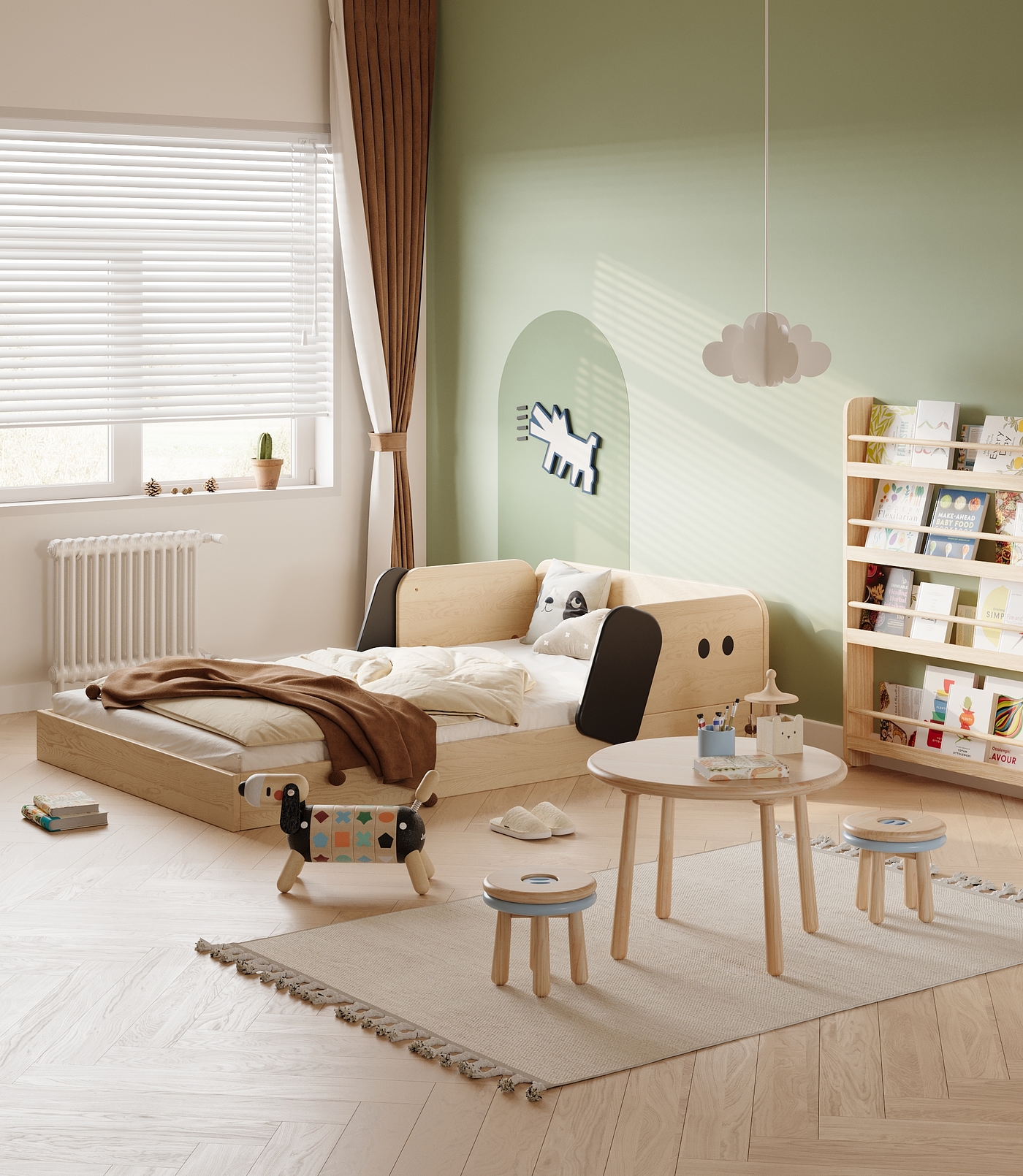 furniture，Children bed，enlightenment education，floor bed，Creative furniture，Children design，furniture design ，Children's room，