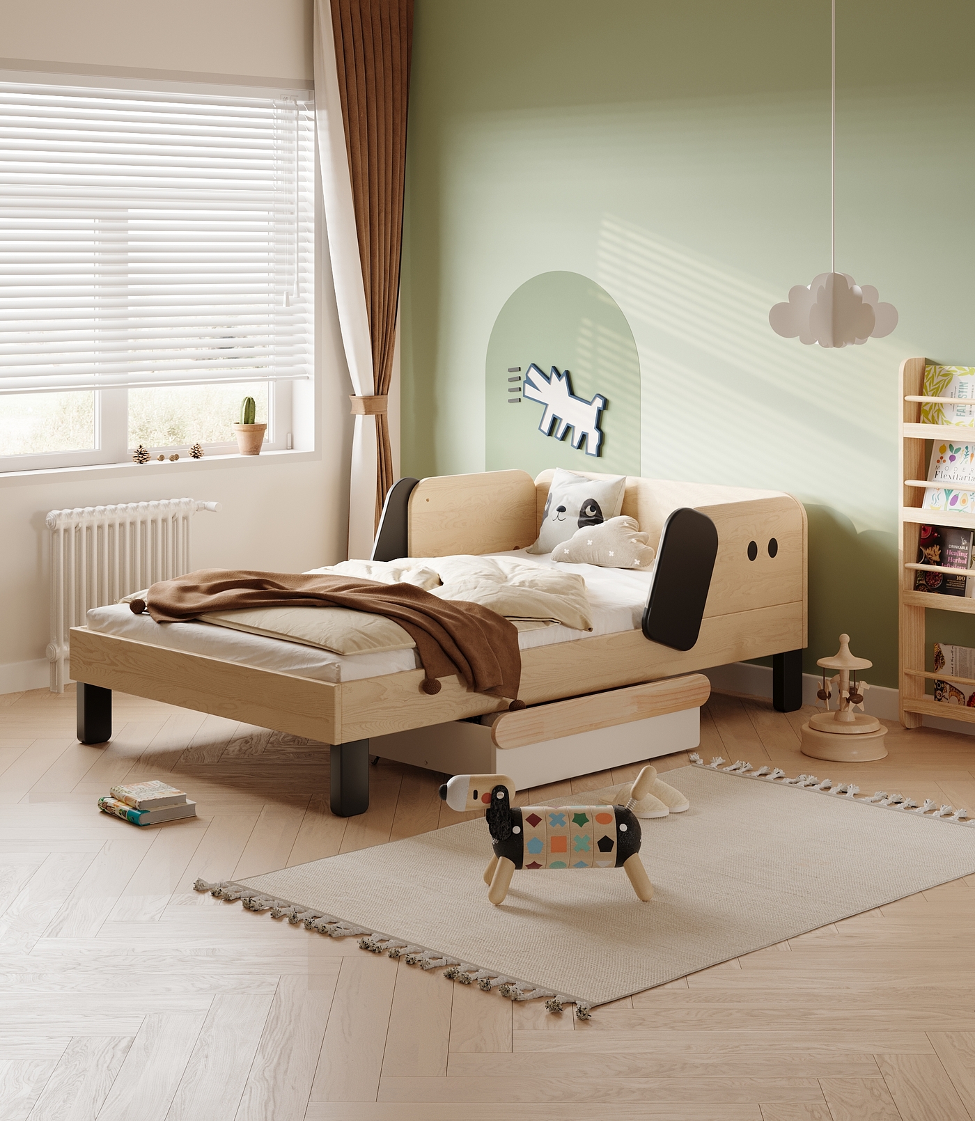 furniture，Children bed，enlightenment education，floor bed，Creative furniture，Children design，furniture design ，Children's room，