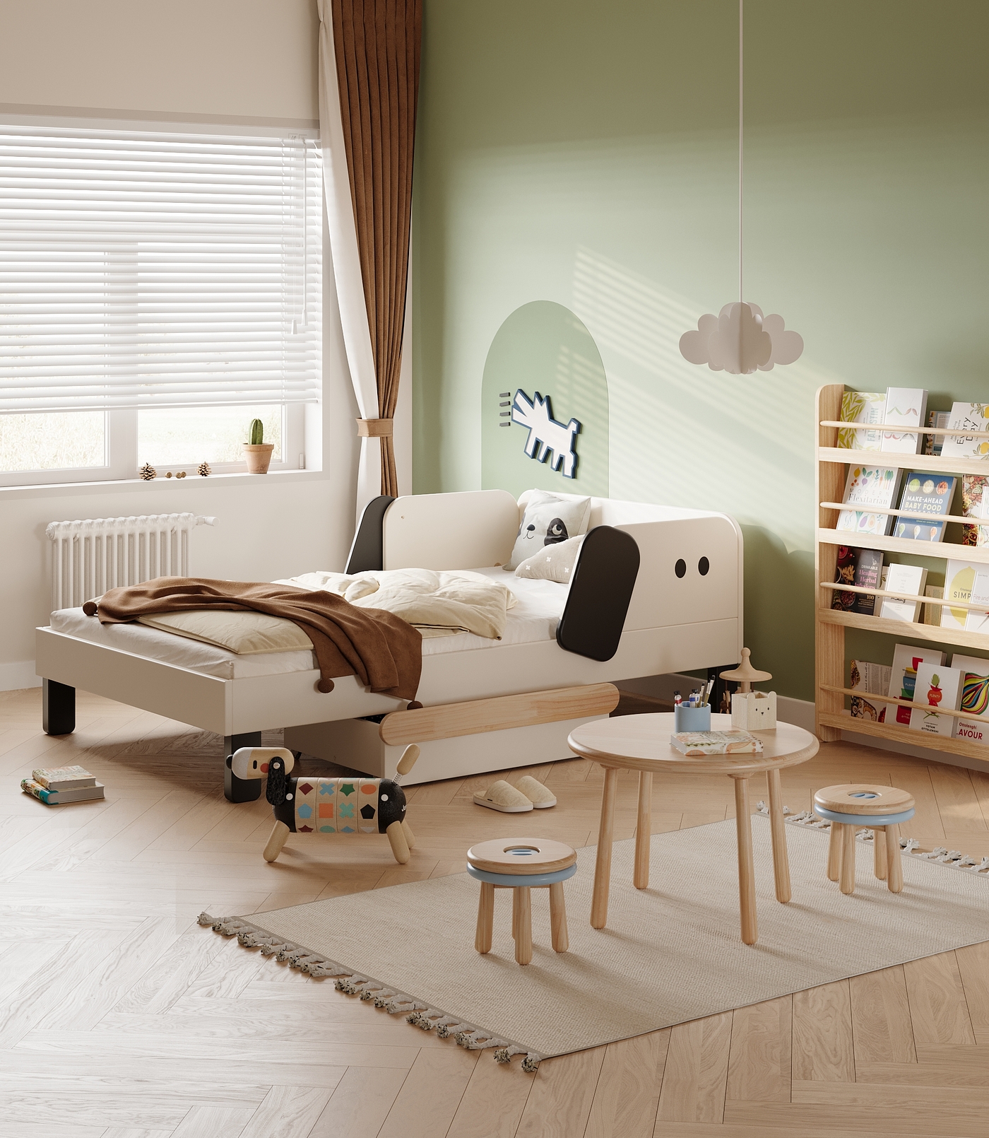 furniture，Children bed，enlightenment education，floor bed，Creative furniture，Children design，furniture design ，Children's room，