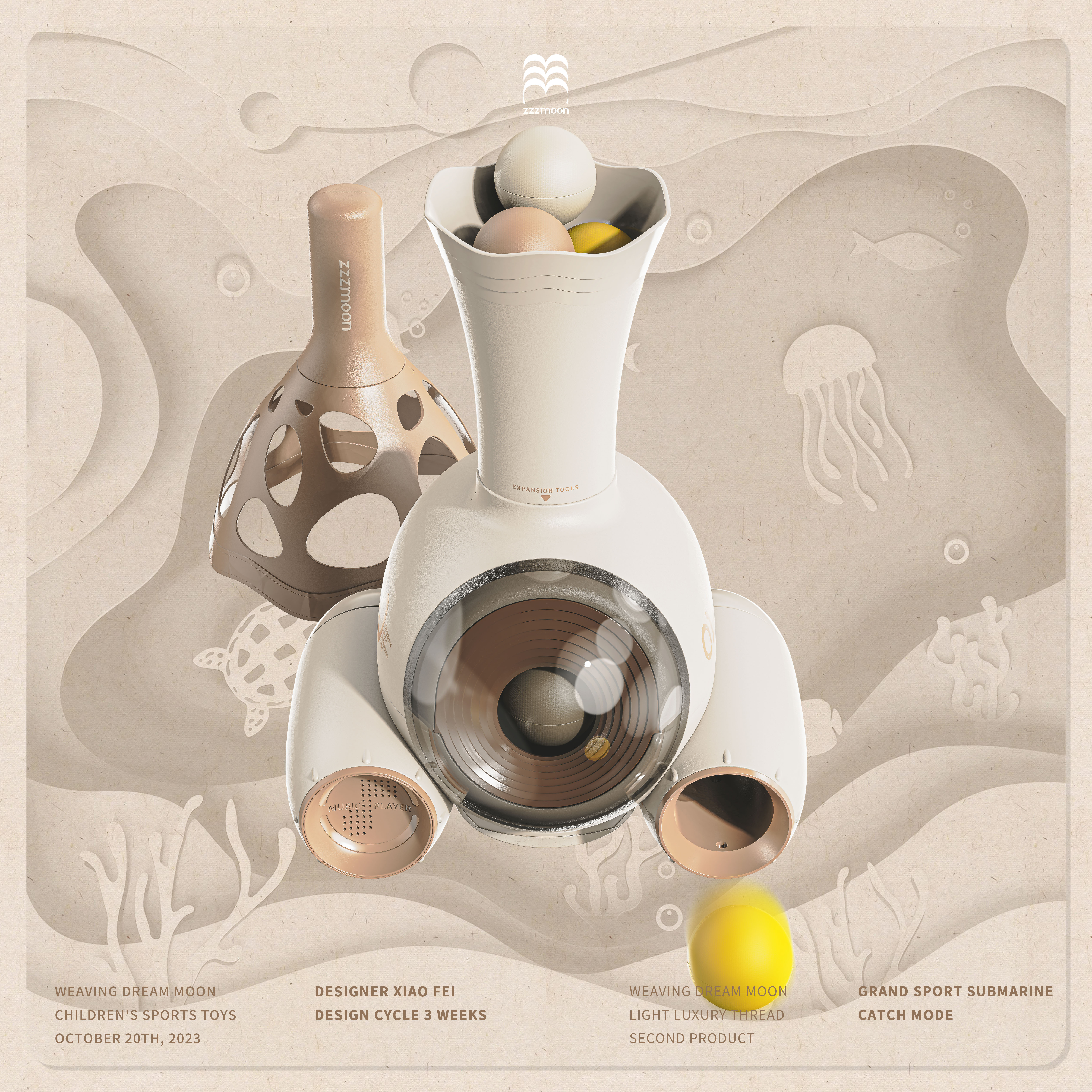 product design，industrial design，Children's toy design，Render，modeling，Children's Big Sports，