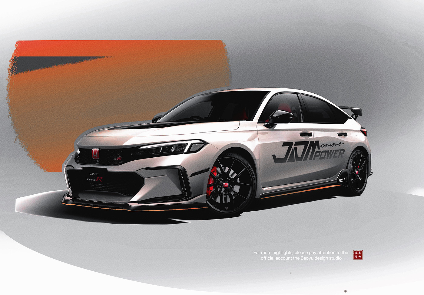 Automobile design，Automobile refitting，Honda Civic，Type-R，