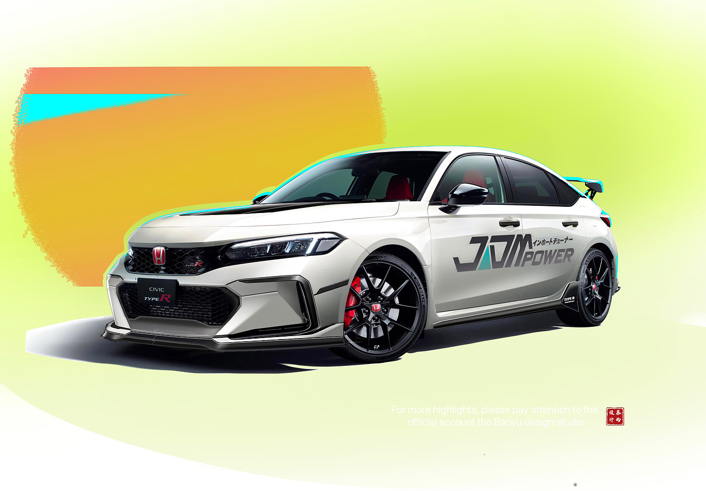 Automobile design，Automobile refitting，Honda Civic，Type-R，