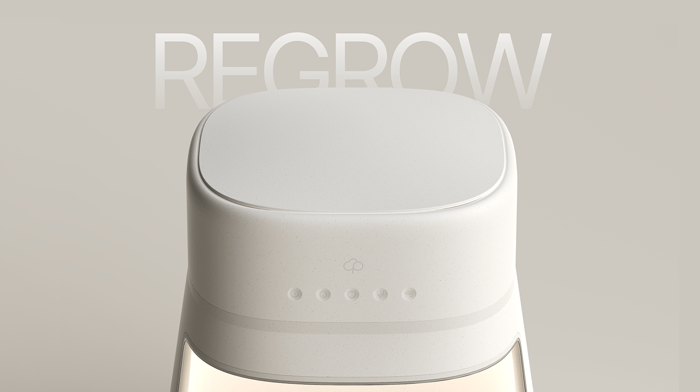 REGROW，Interaction design，originality，Indoor planter，