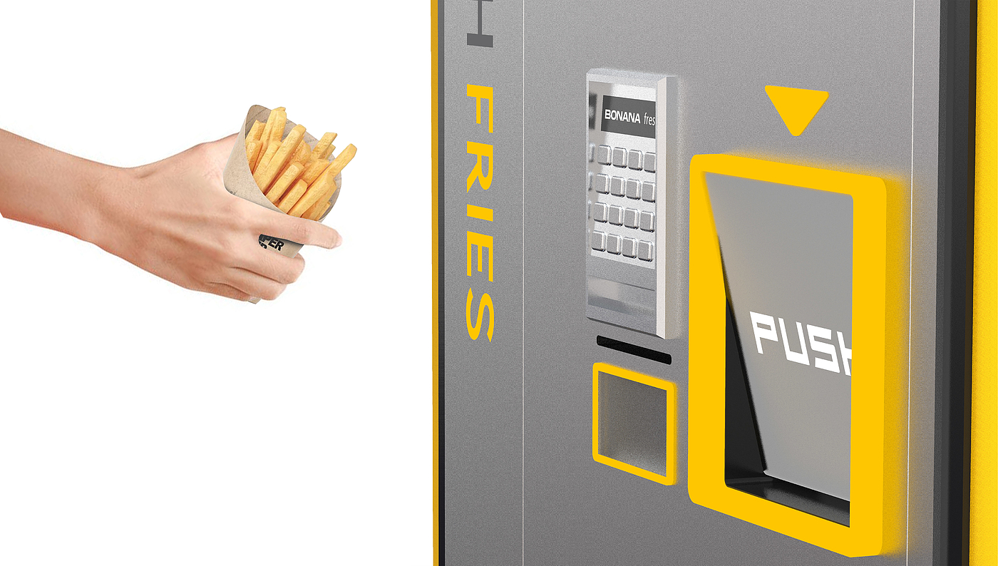 Vending machine，vending machine，automatic vending machine，French fries，sheet metal，Sheet metal equipment，