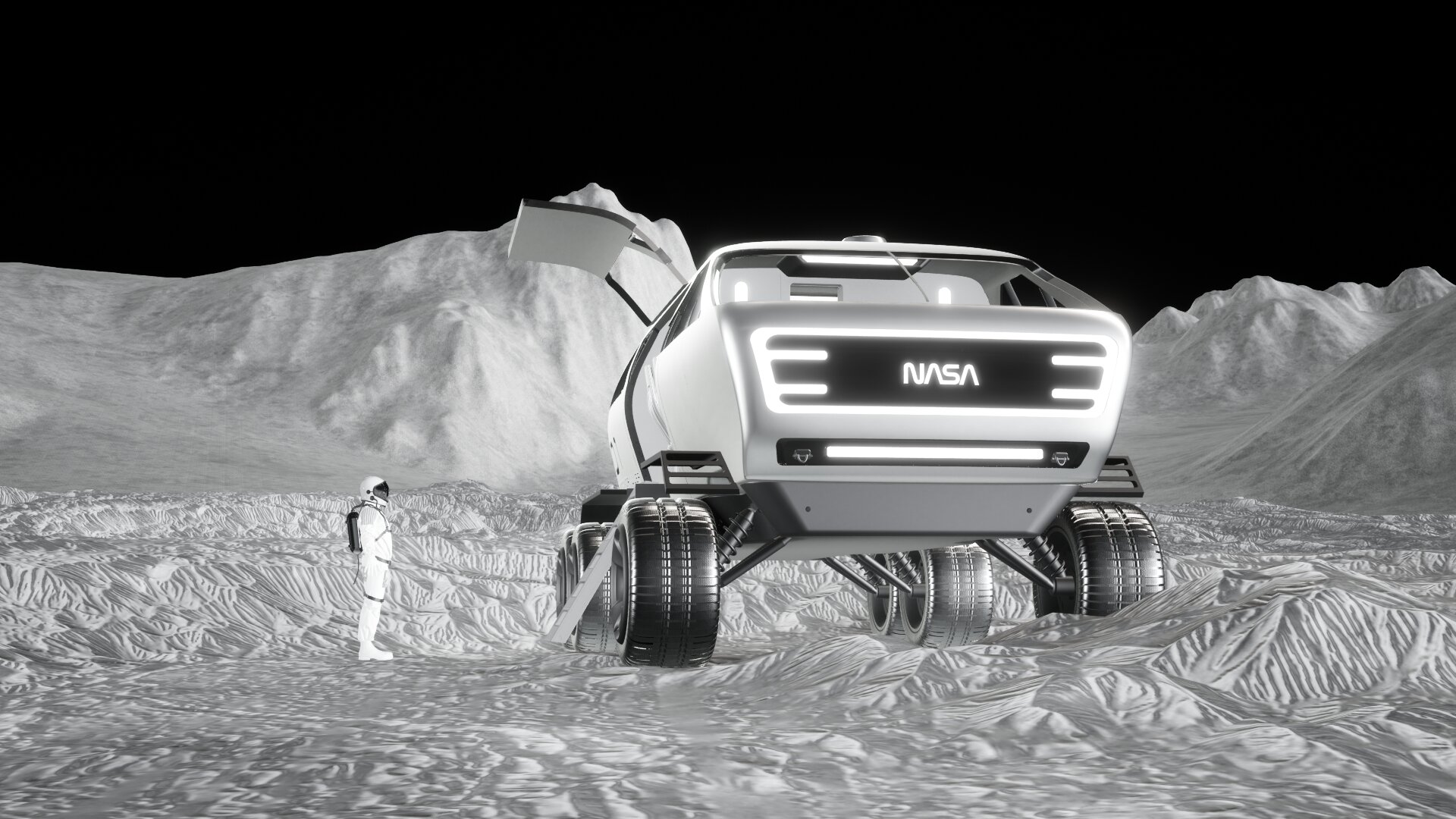 Moon，transport，lunar rover，modular，explore，