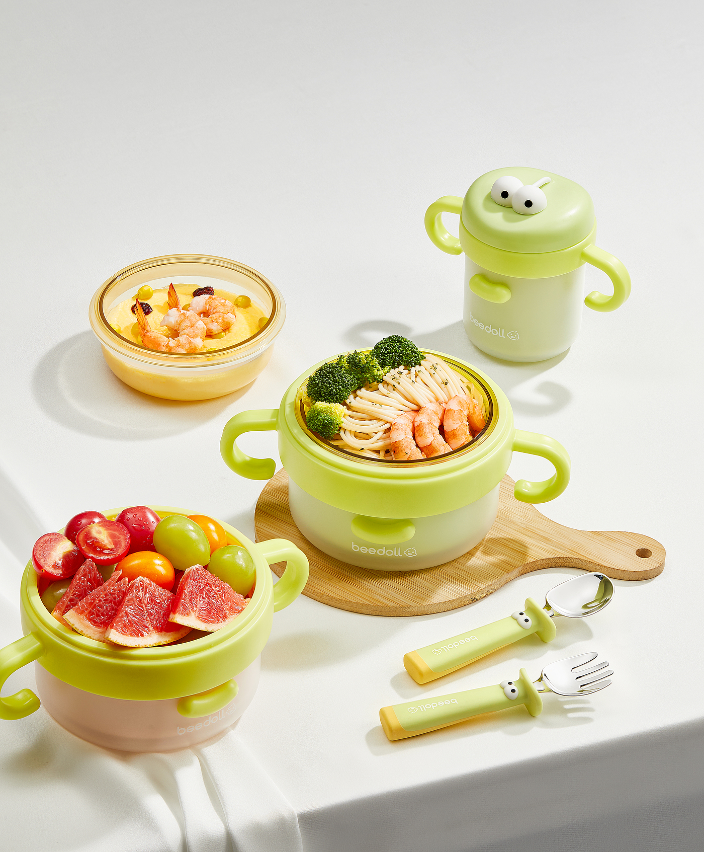 Water filling bowl，milk cup，Water cup，children，Fork spoon，stainless steel，ppsu，straw，