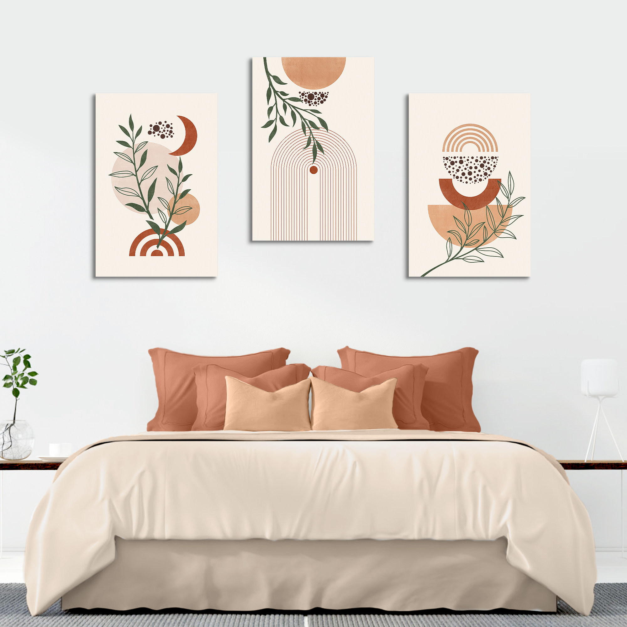 wall painting，Triple painting，Decorative painting，Amazon main image，