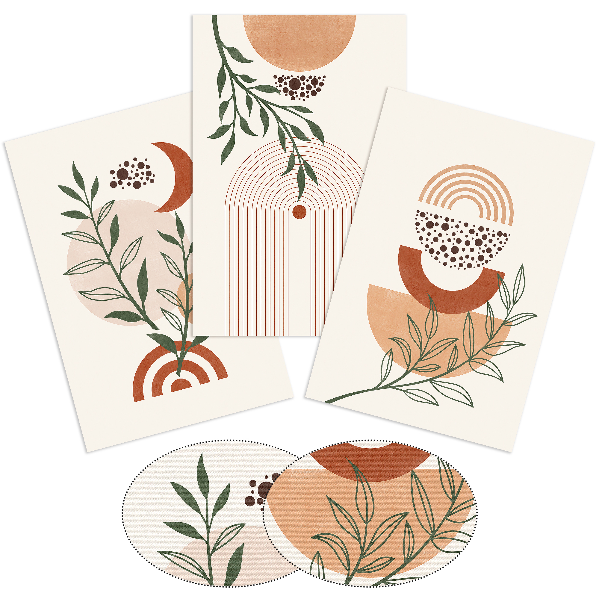 wall painting，Triple painting，Decorative painting，Amazon main image，