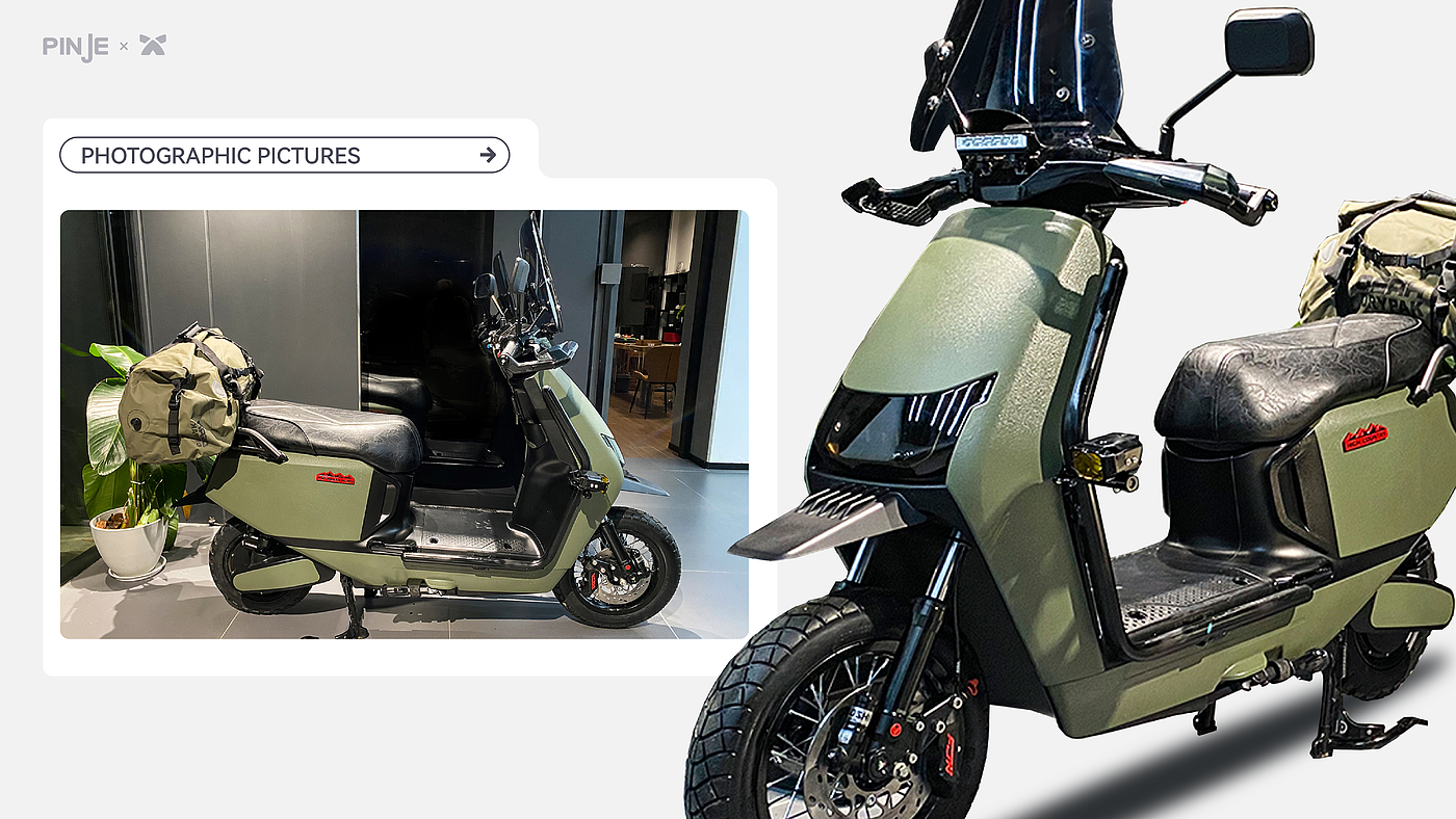 Two wheeled electric vehicle，motorcycle，Scooter，refit，Bicycle，camping，vehicle，Retro，