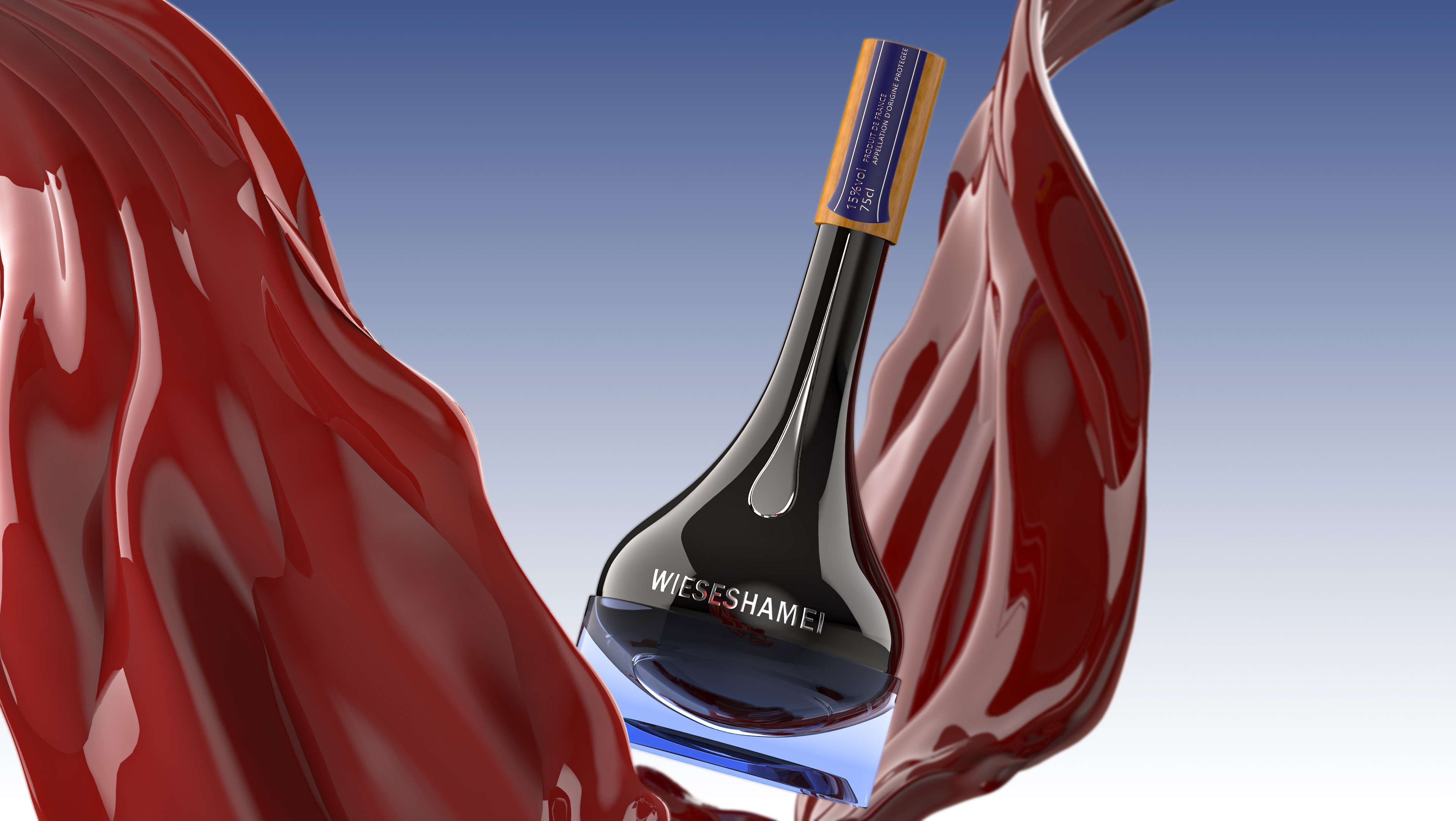 packing design，Bottle design，Wine packaging，Red wine packaging，