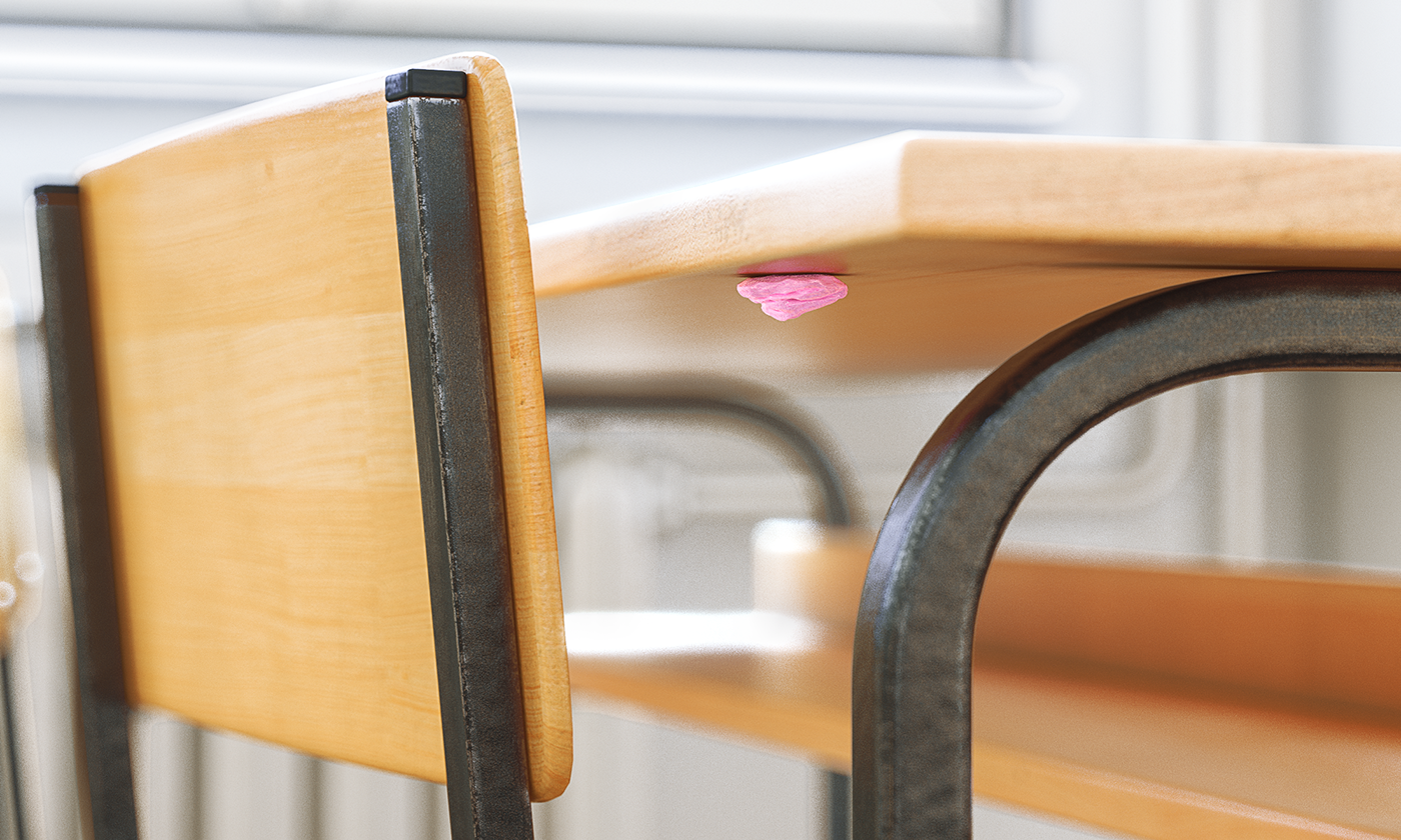 Tables and chairs，classroom，Simplicity，