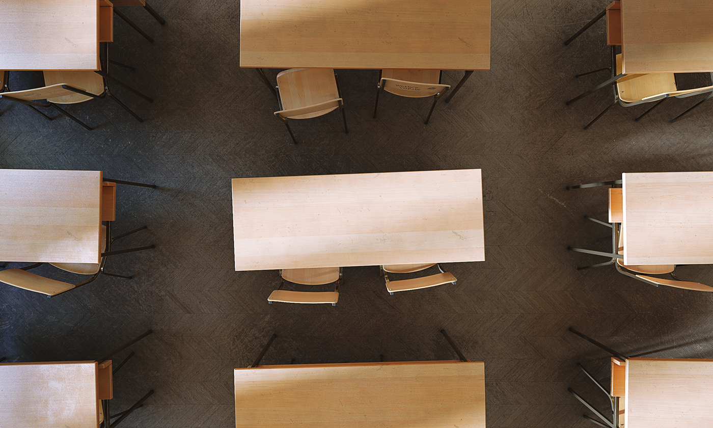 Tables and chairs，classroom，Simplicity，