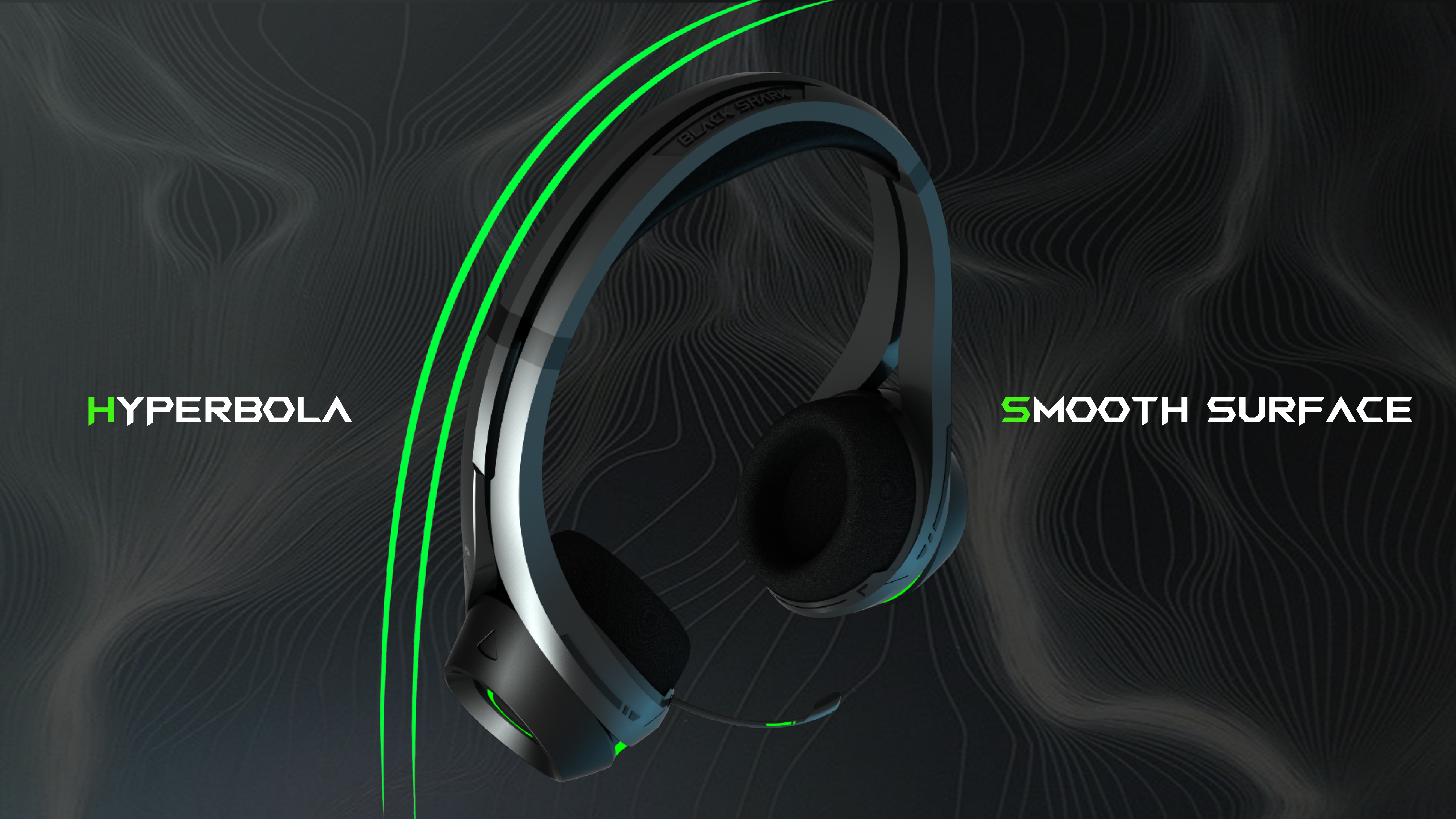 headset，headset，game，Black Shark，Intelligent digital，industrial design，