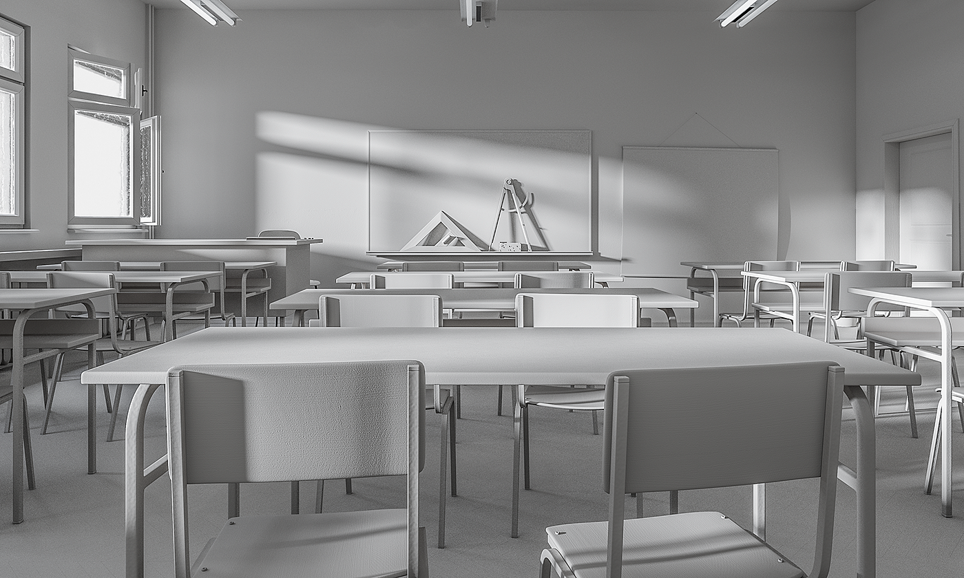 Tables and chairs，classroom，Simplicity，