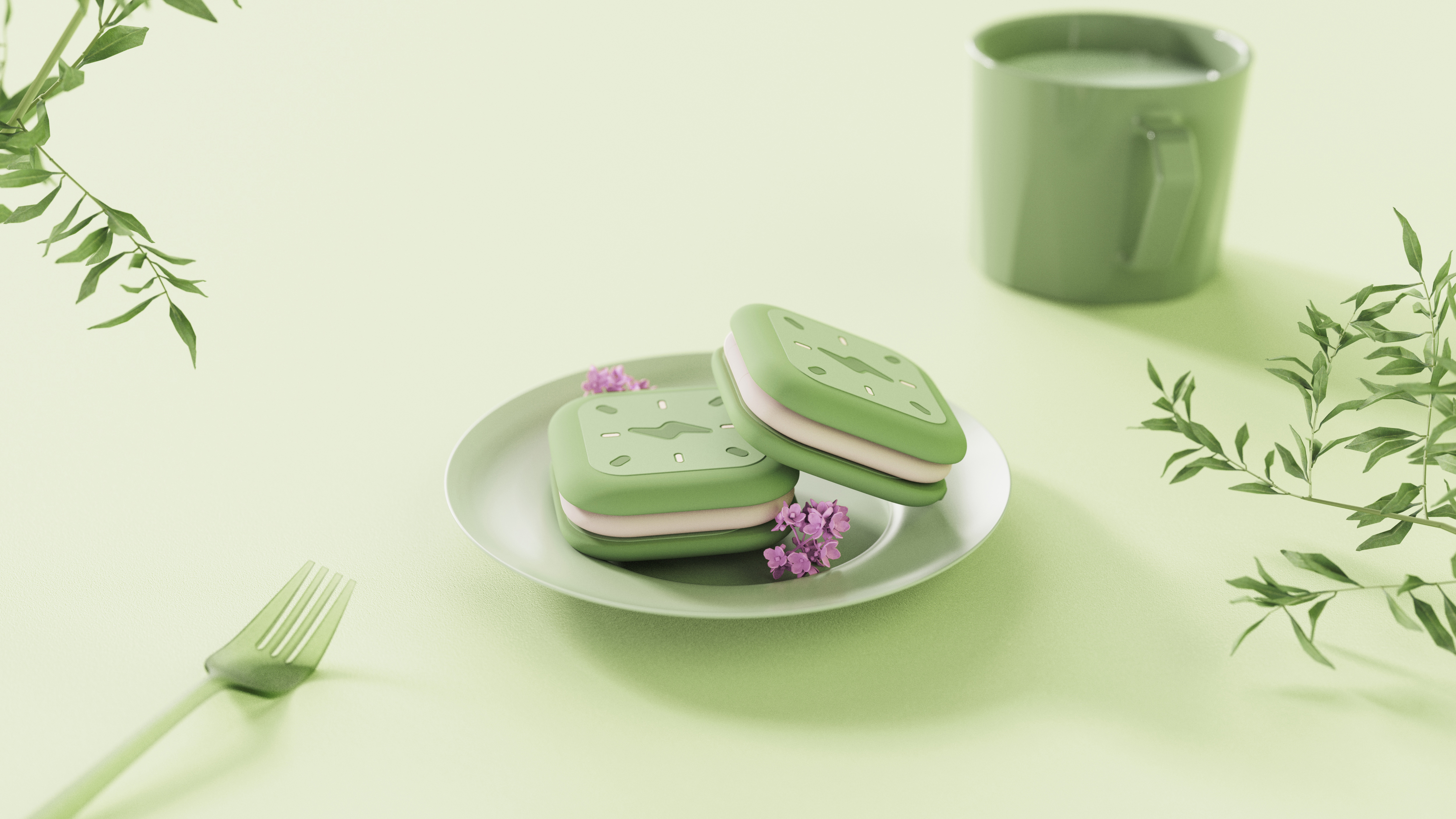 doughnut，Digital，an electric appliance，lovely，Mellow，